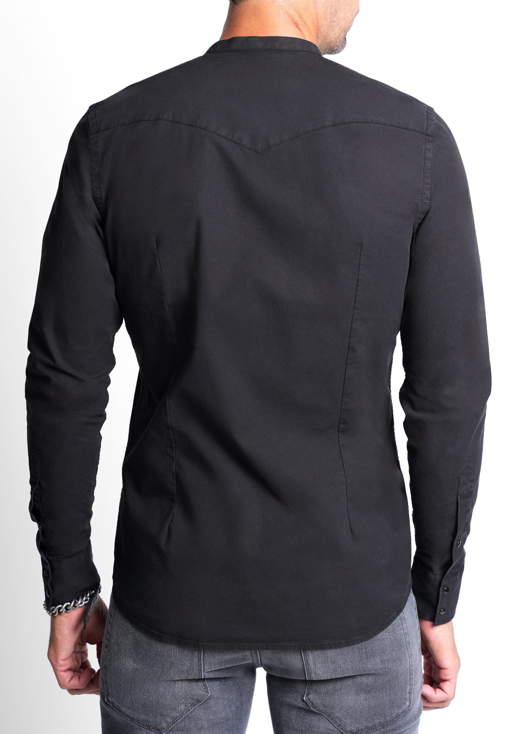 COLLARLESS CASUAL SHIRT