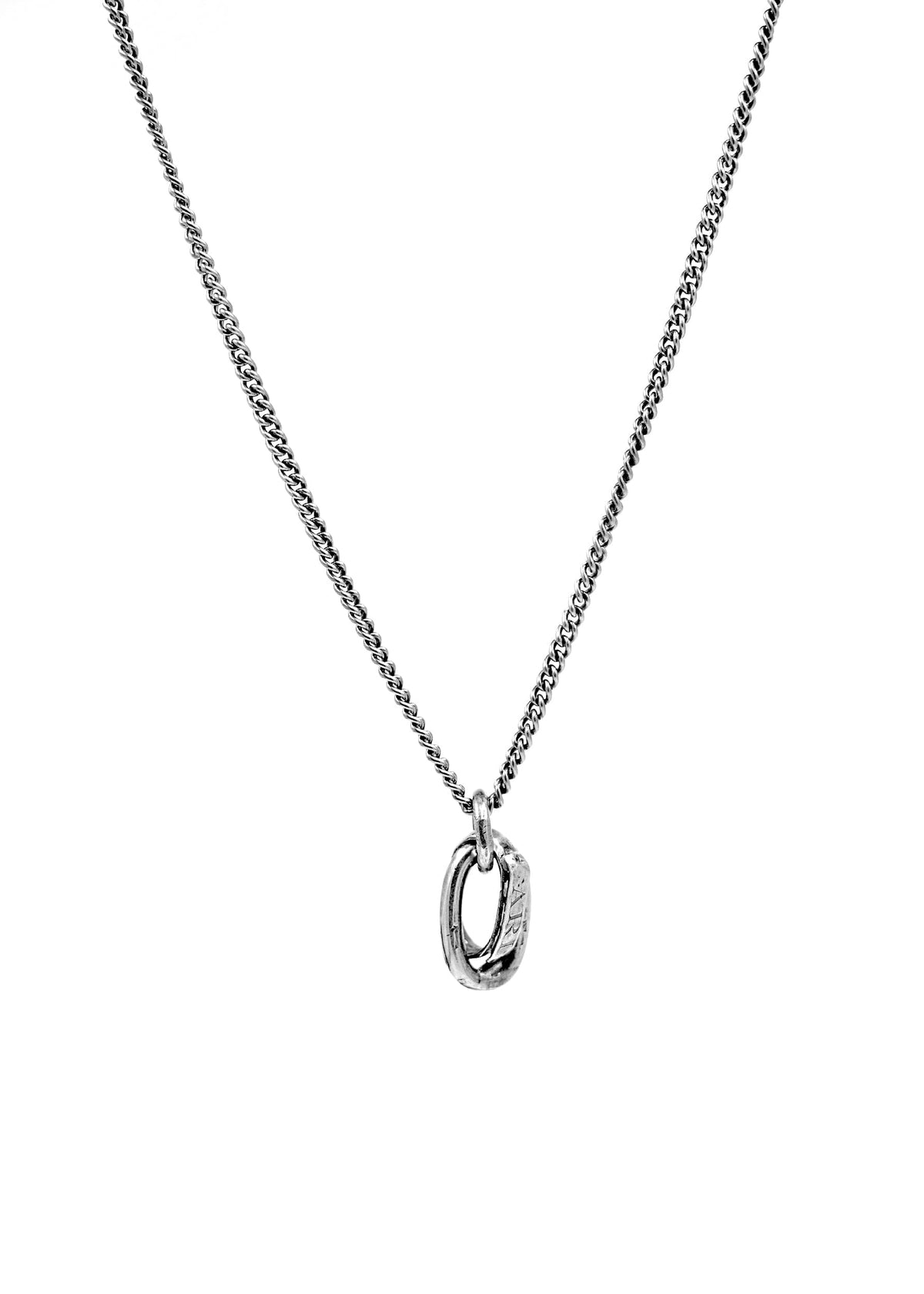 Handmade Italian Sterling Silver Pendant Necklace for Men