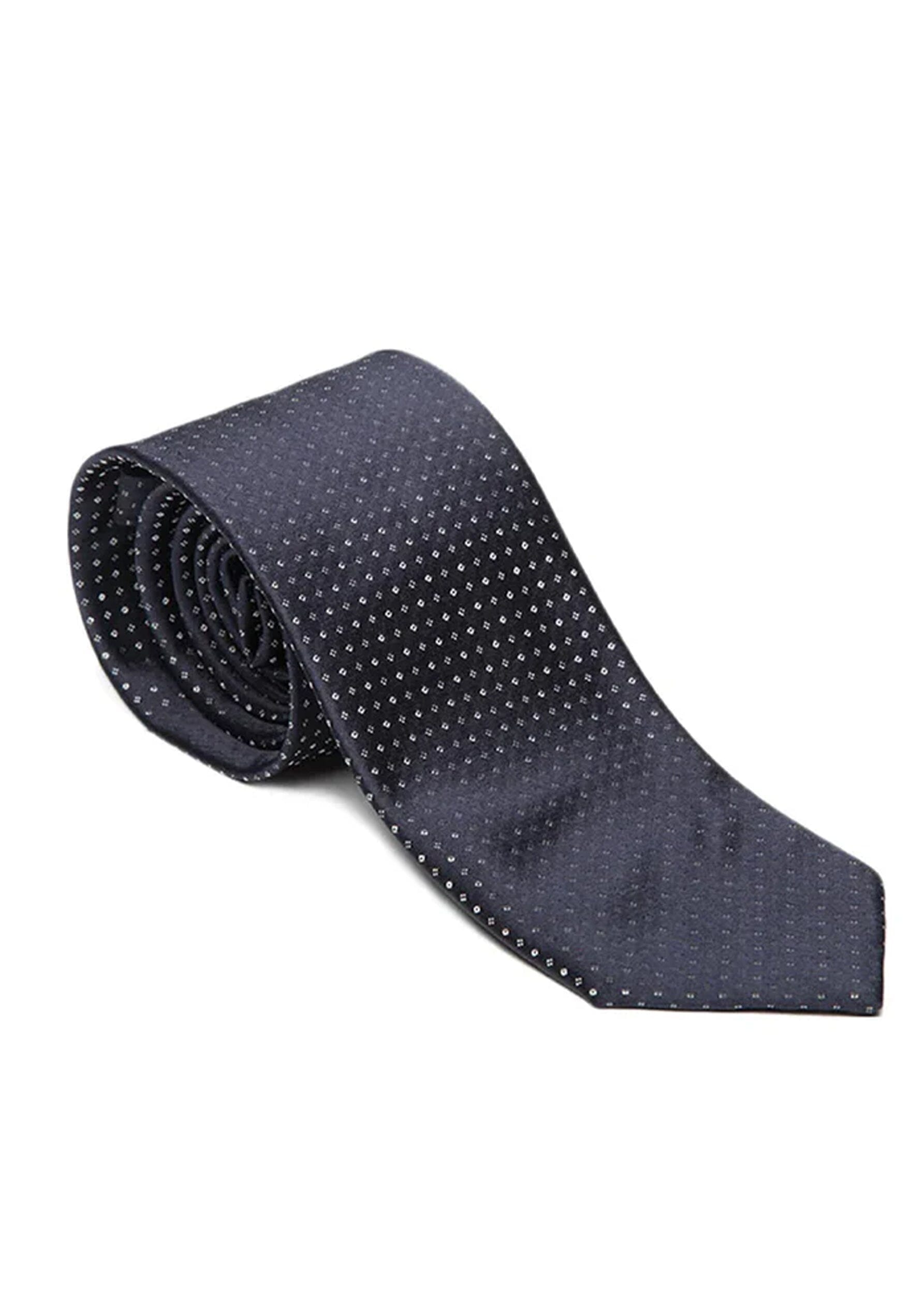 NAVY DOTTED TIE