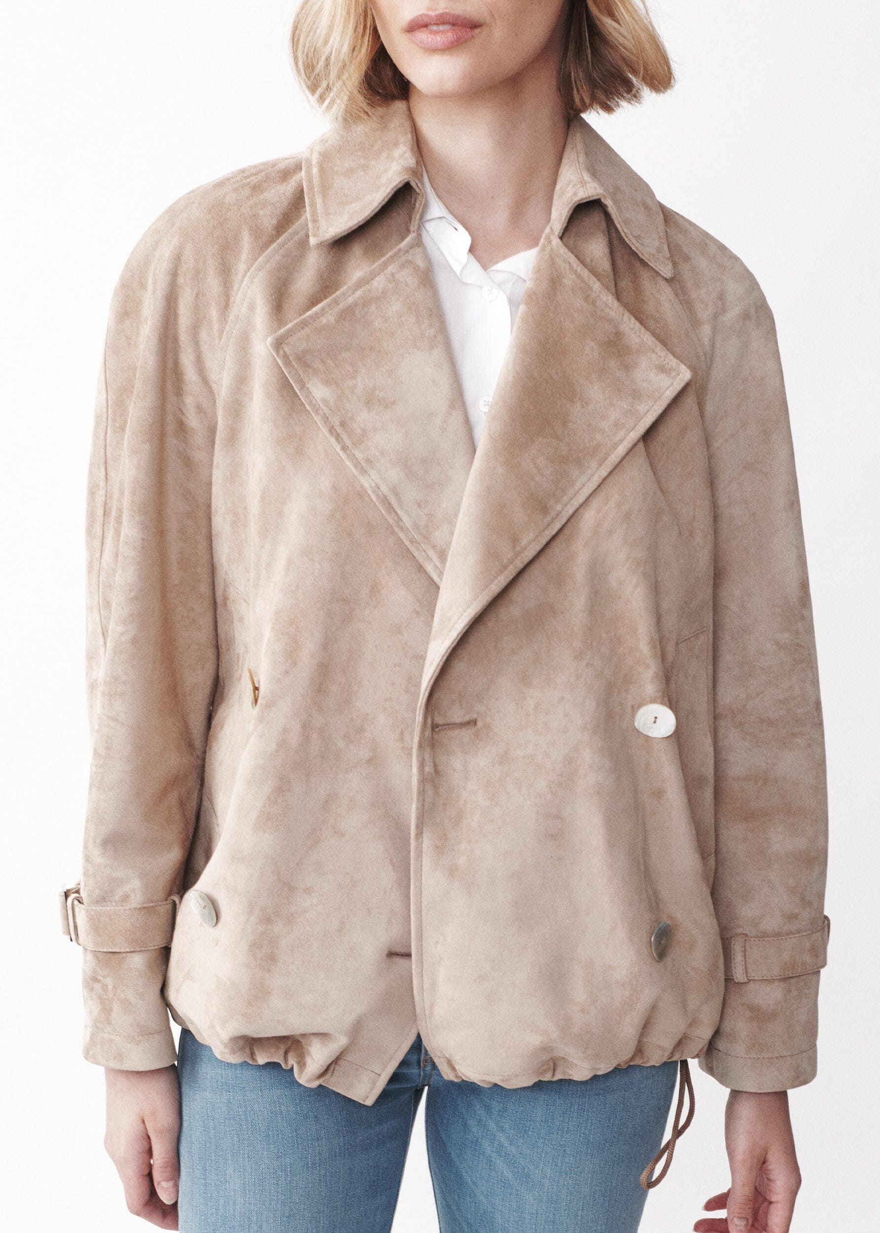 PERLA SHORT TRENCH COAT