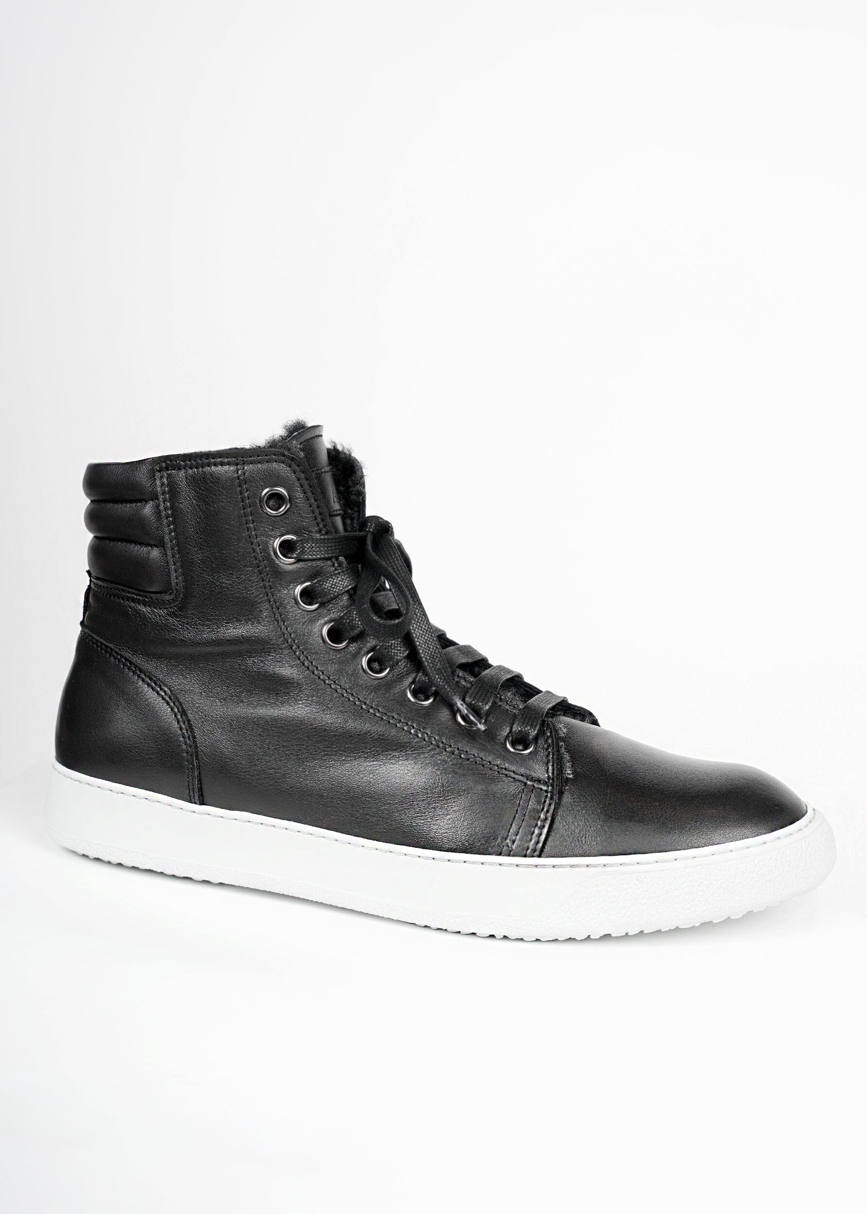 SHEARLING HIGH TOP SNEAKERS
