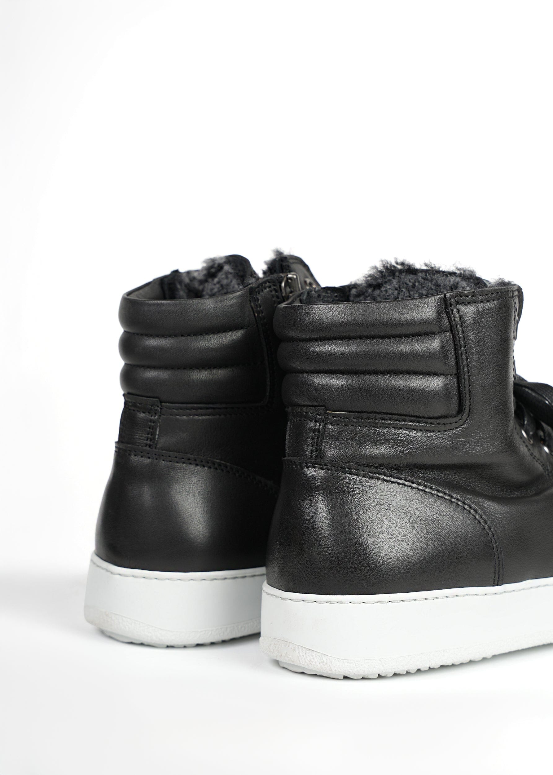 SHEARLING HIGH TOP SNEAKERS
