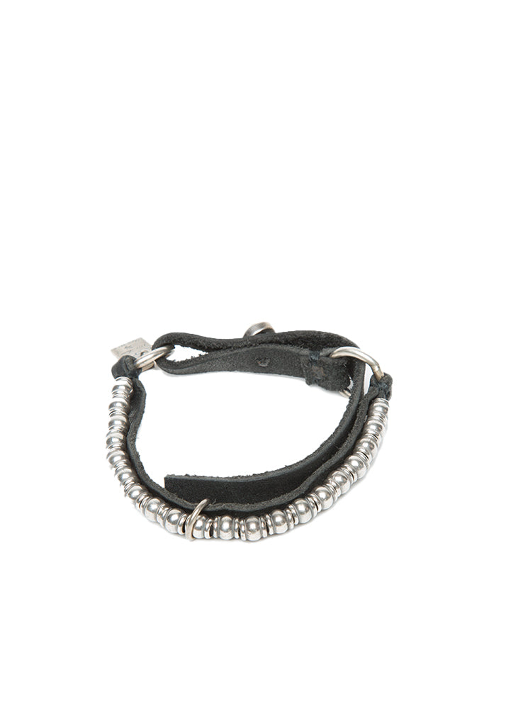 Goti Orion Silver & Leather Bracelet-Ari Soho
