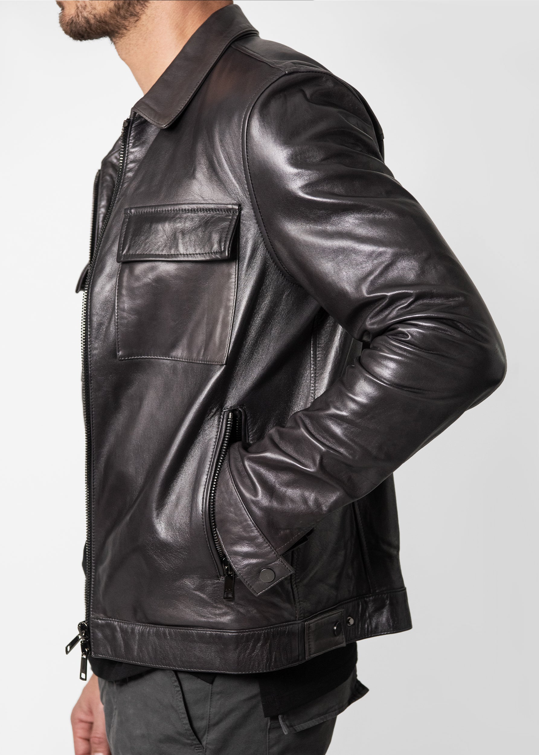 JACK PLONGÈ LEATHER JACKET