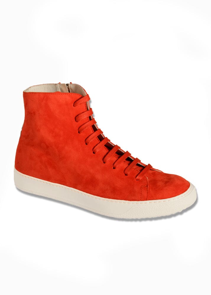 City Hightop in Red Suede-Ari Soho