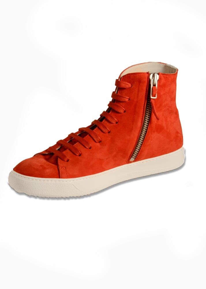 City Hightop in Red Suede-Ari Soho