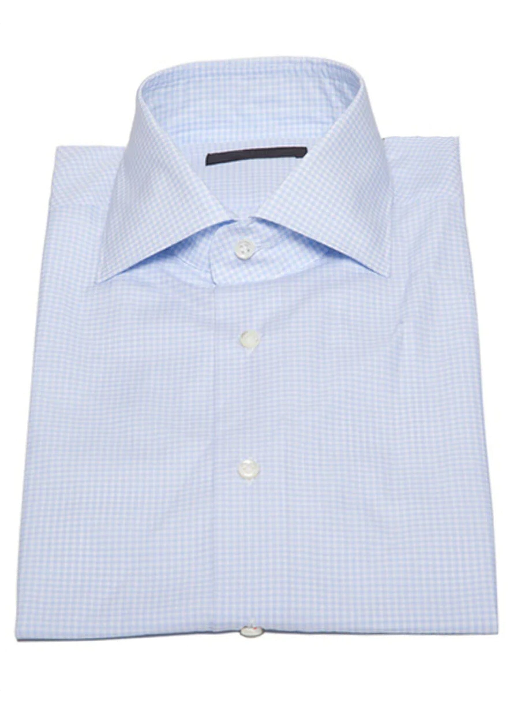 ARI GRAPH CHECK BUTTON DOWN SHIRT IN LIGHT BLUE