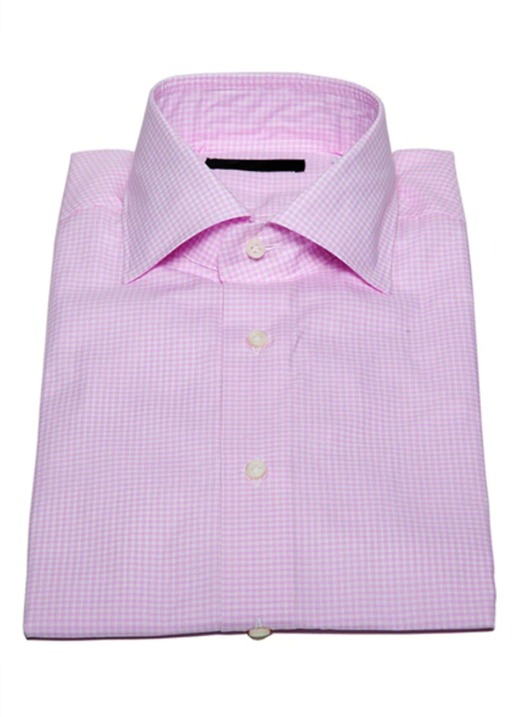 ARI GRAPH CHECK BUTTON DOWN SHIRT IN PINK