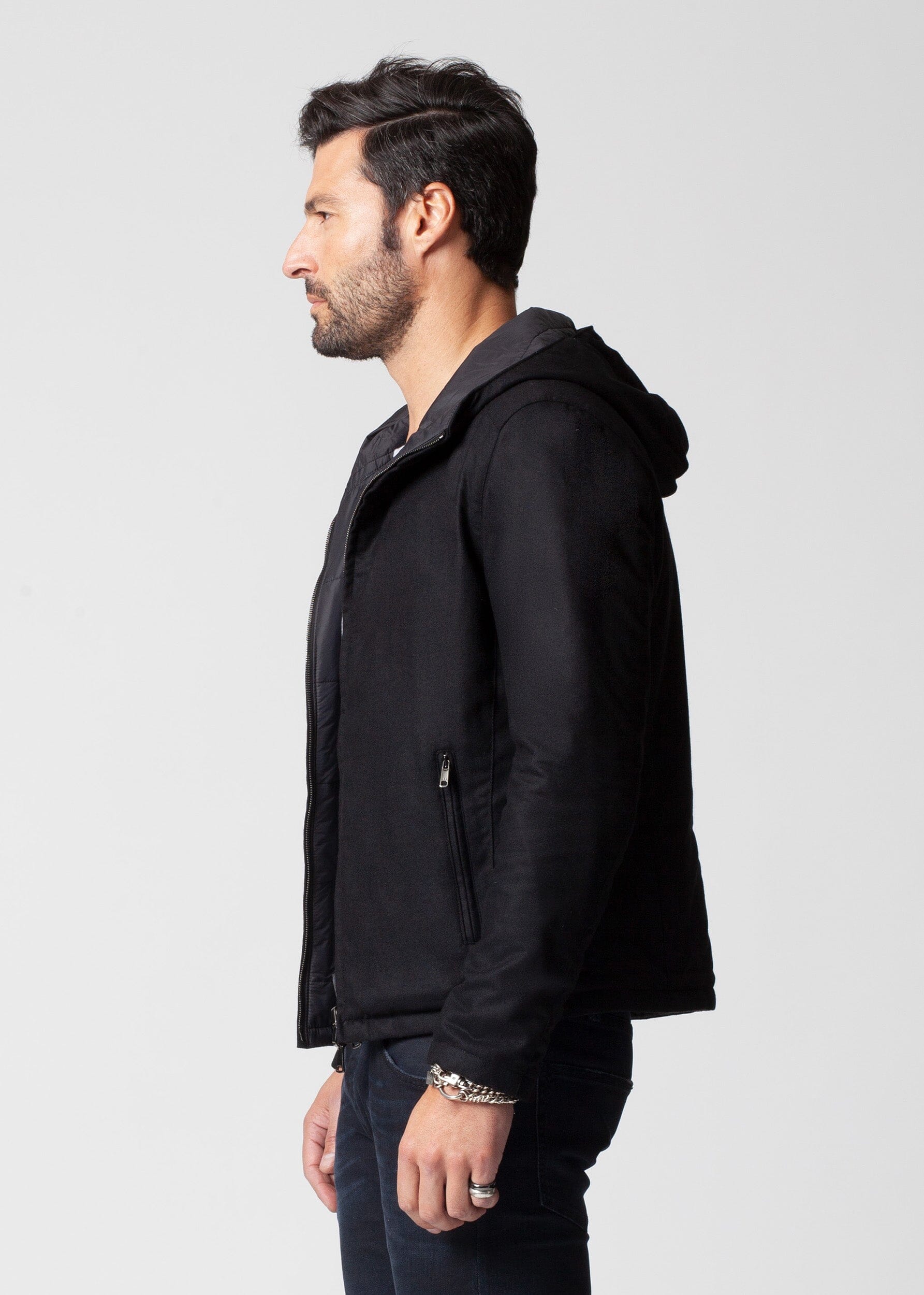 REVERSIBLE HOODED JACKET