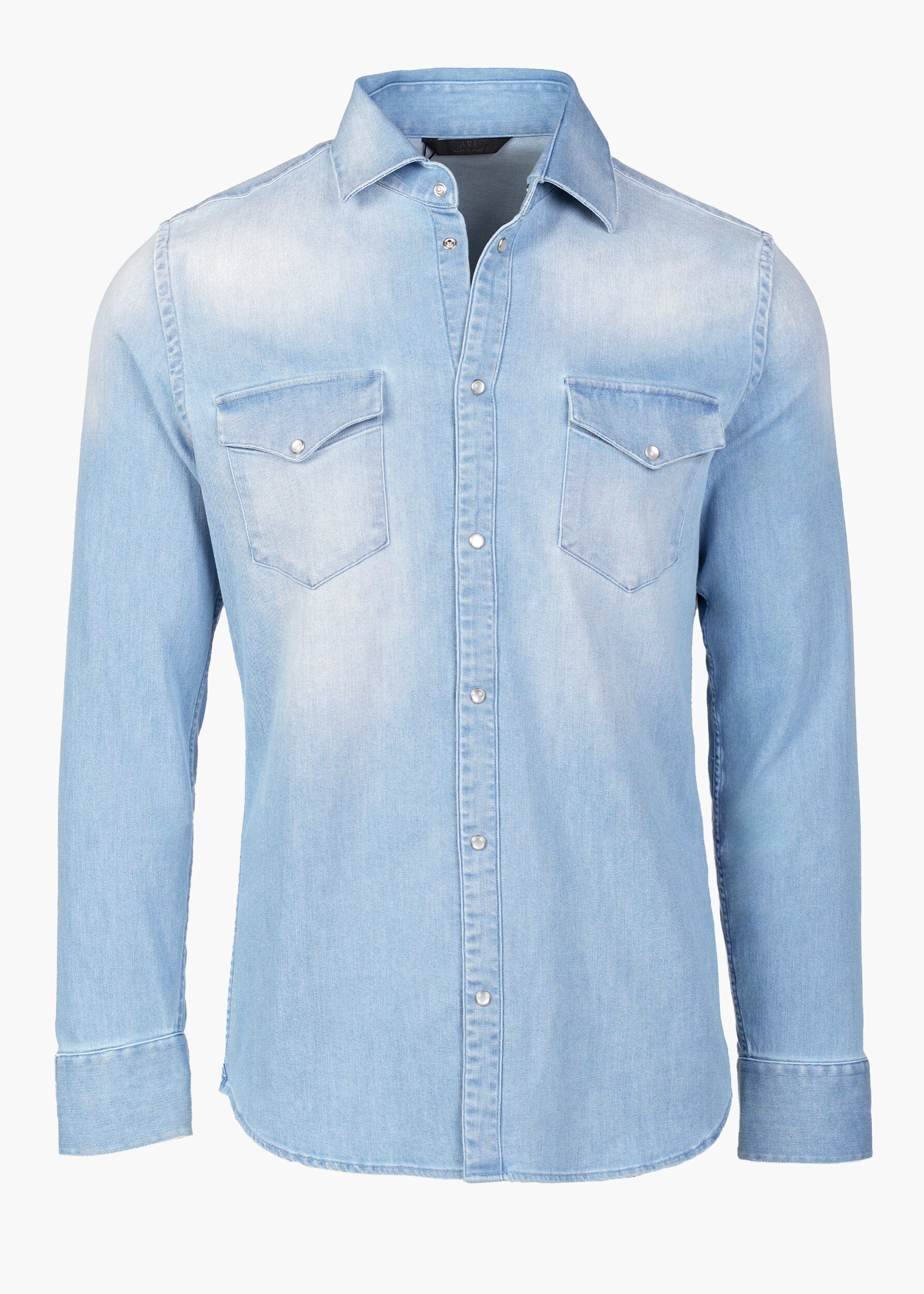 Men's Italian Stretch Organic Denim Overshirt