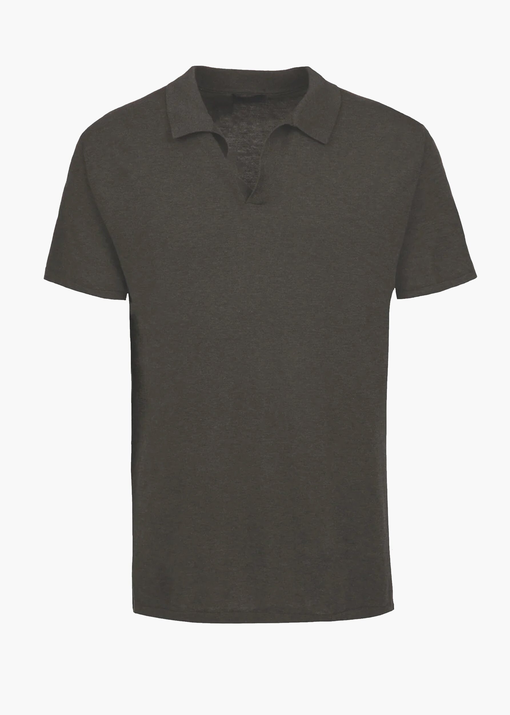 COTTON KNIT BUTTONLESS POLO