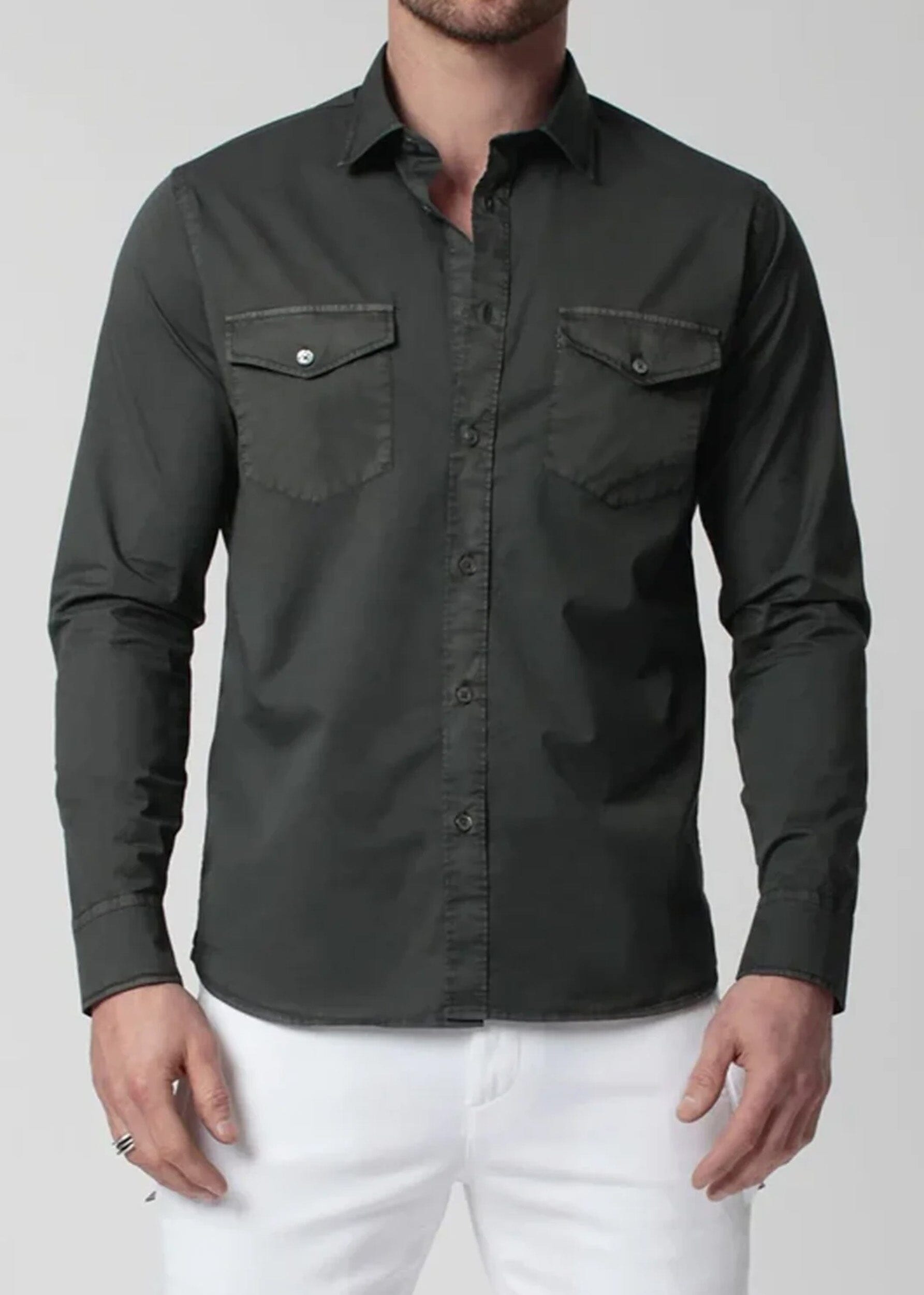 COTTON STRETCH CASUAL SHIRT