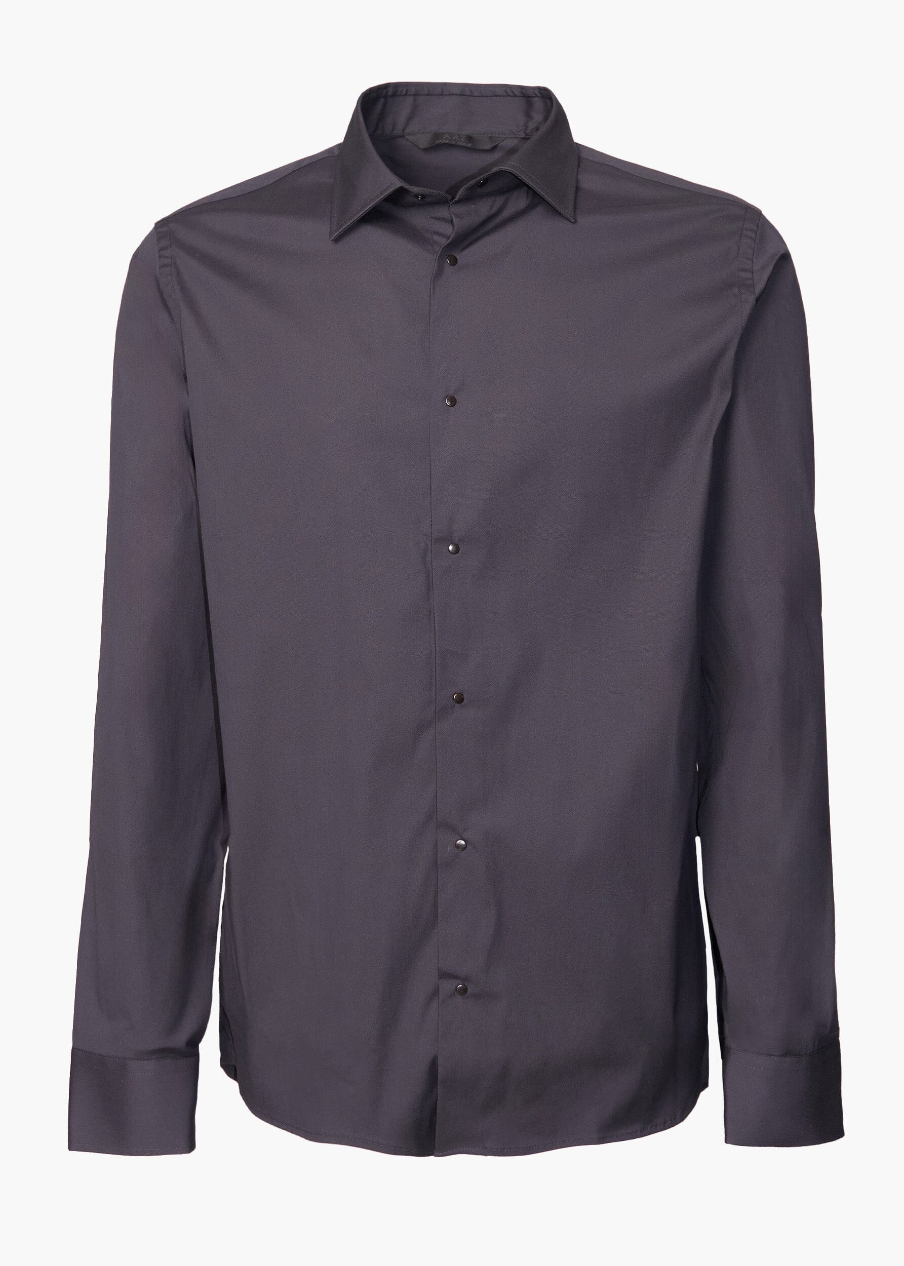 COTTON STRETCH SNAP BUTTON SHIRT