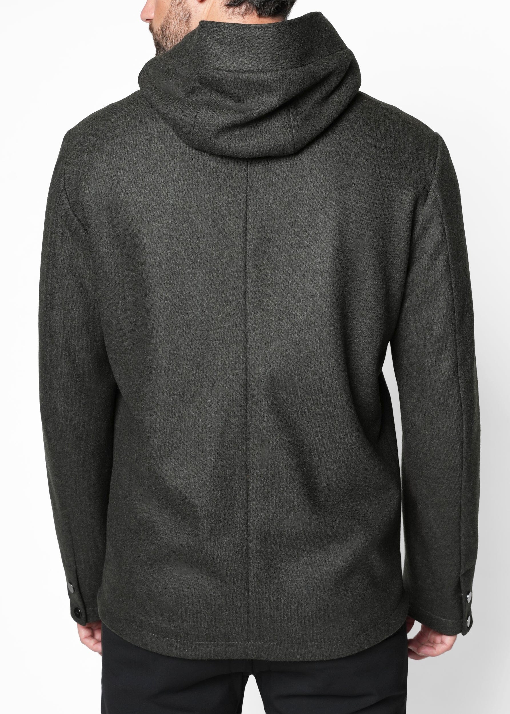 DOPPIO KNIT HOODED JACKET