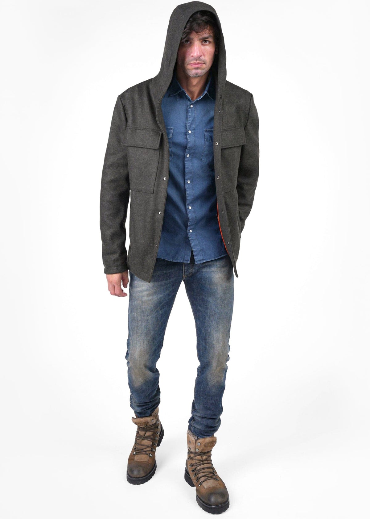 DOPPIO KNIT HOODED JACKET