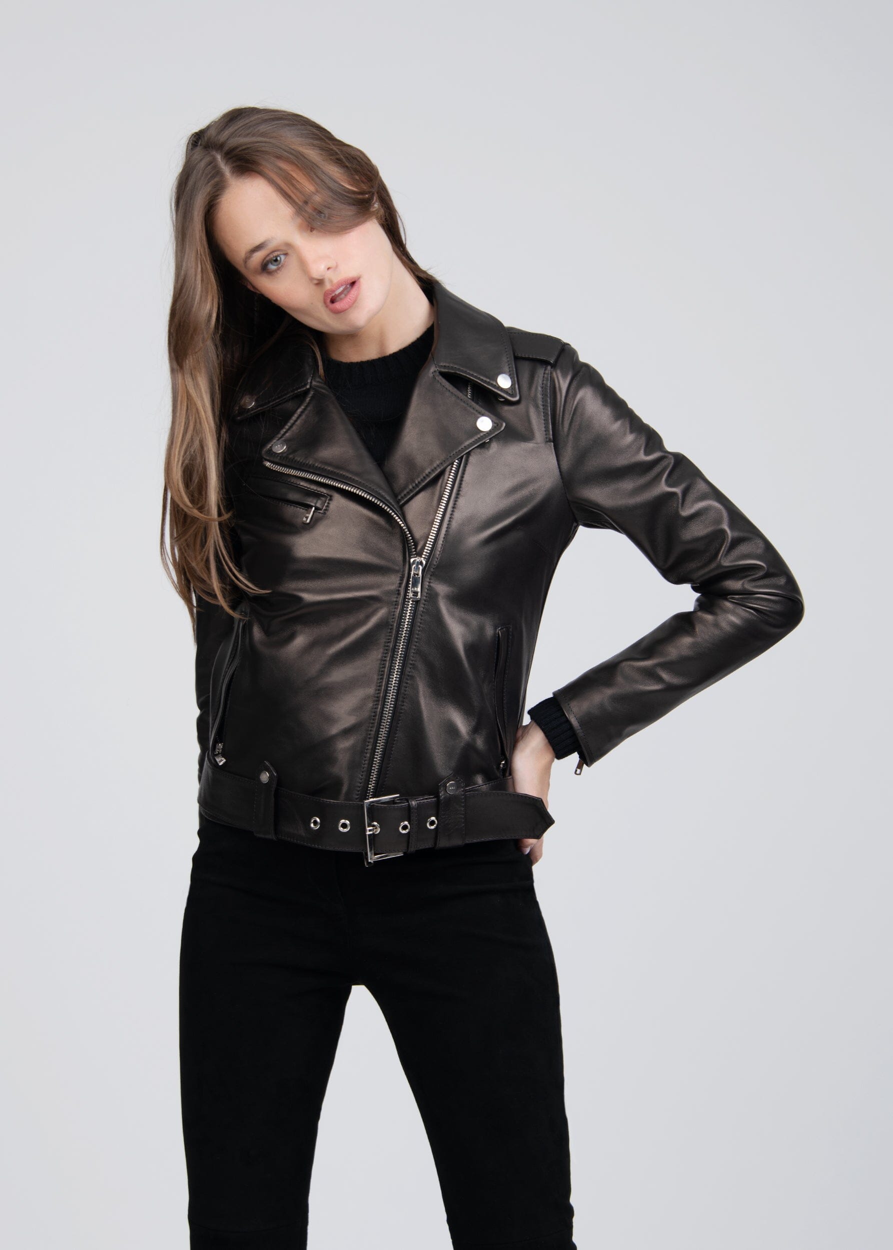 EVA BIKER LEATHER JACKET