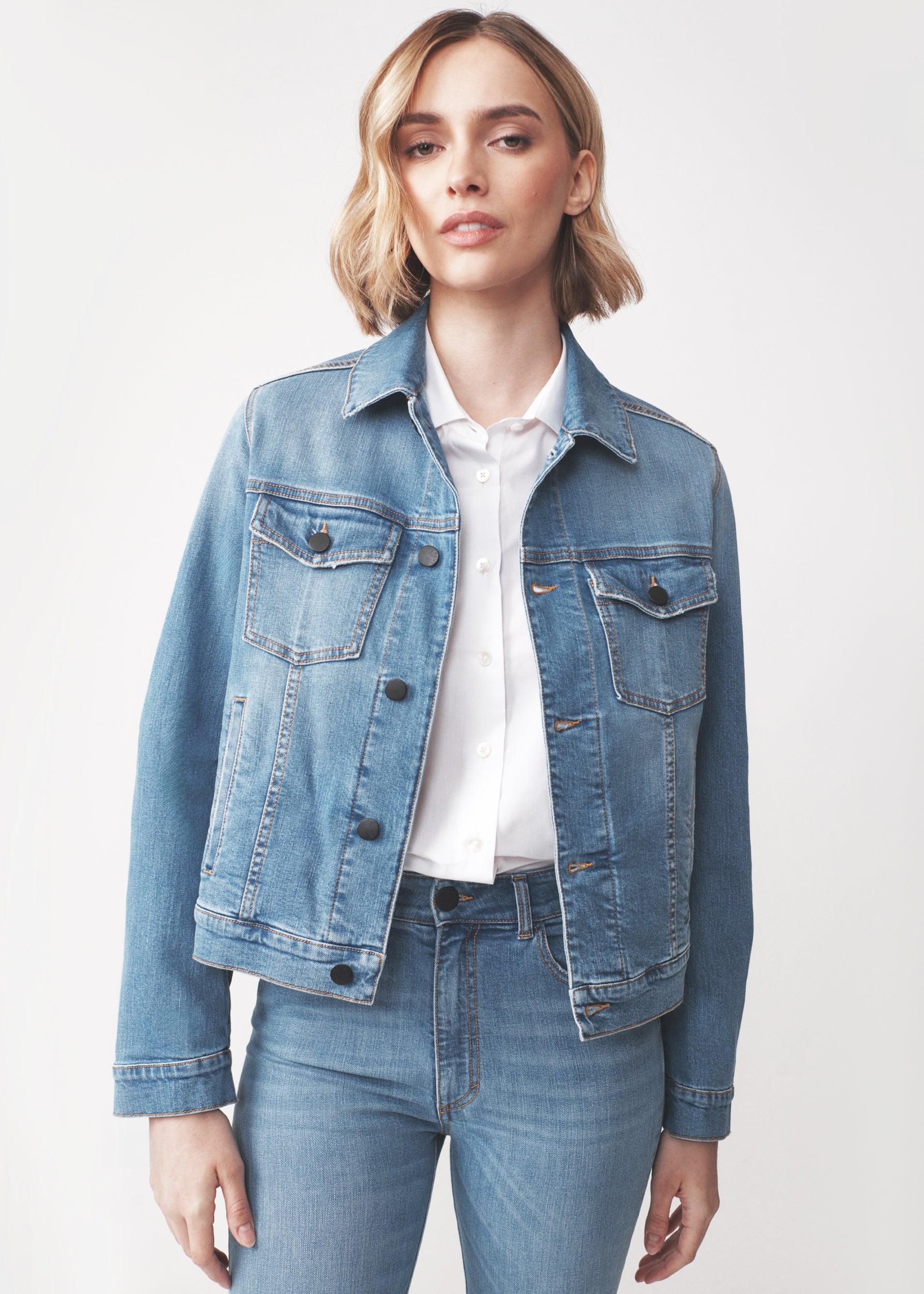 CELESTE DENIM JACKET IN BLUE – ARI