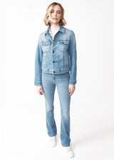 MARYLIN FLARED STRETCHY JEANS IN BLUE