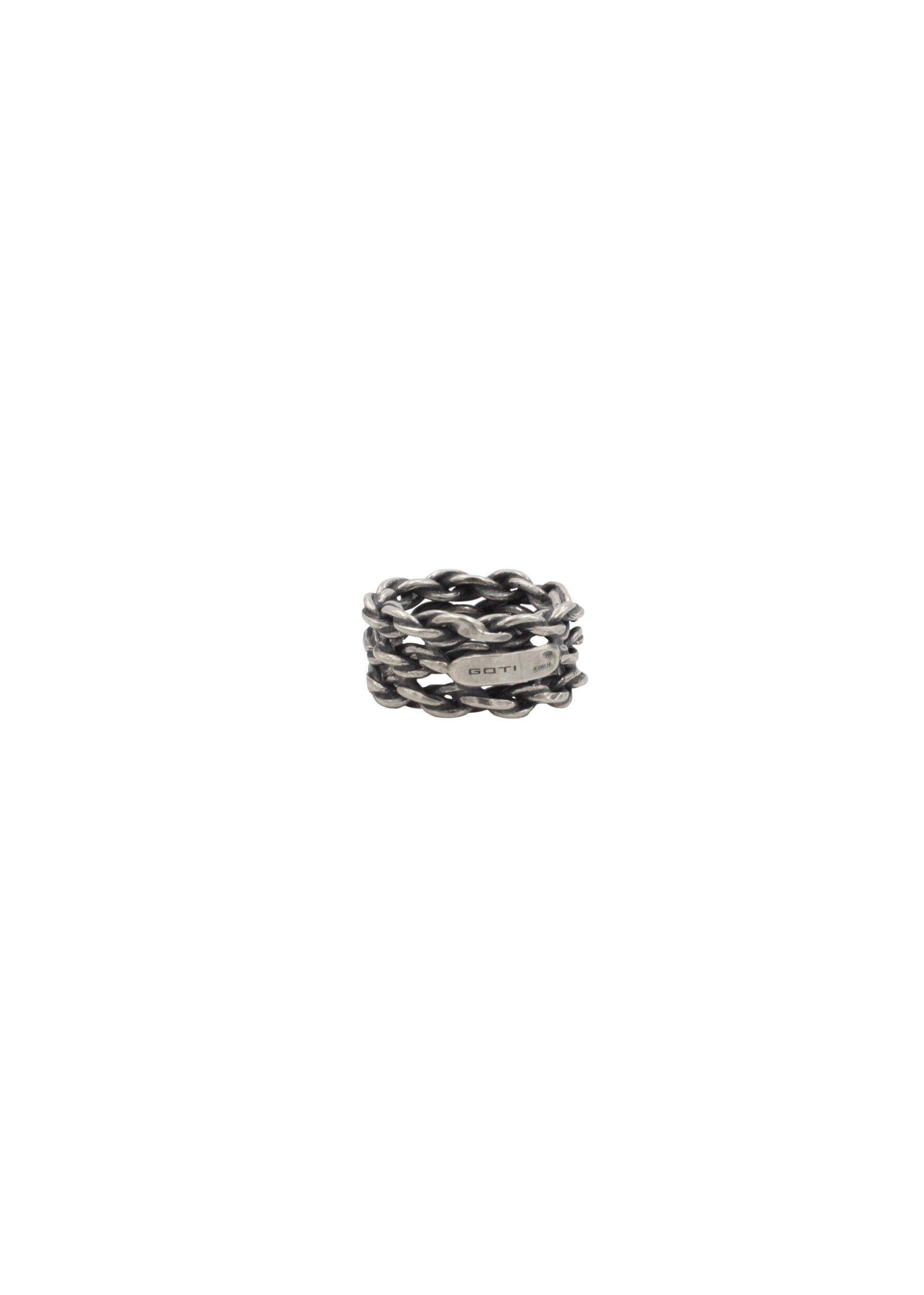 GOTI STERLING SILVER CHAIN RING