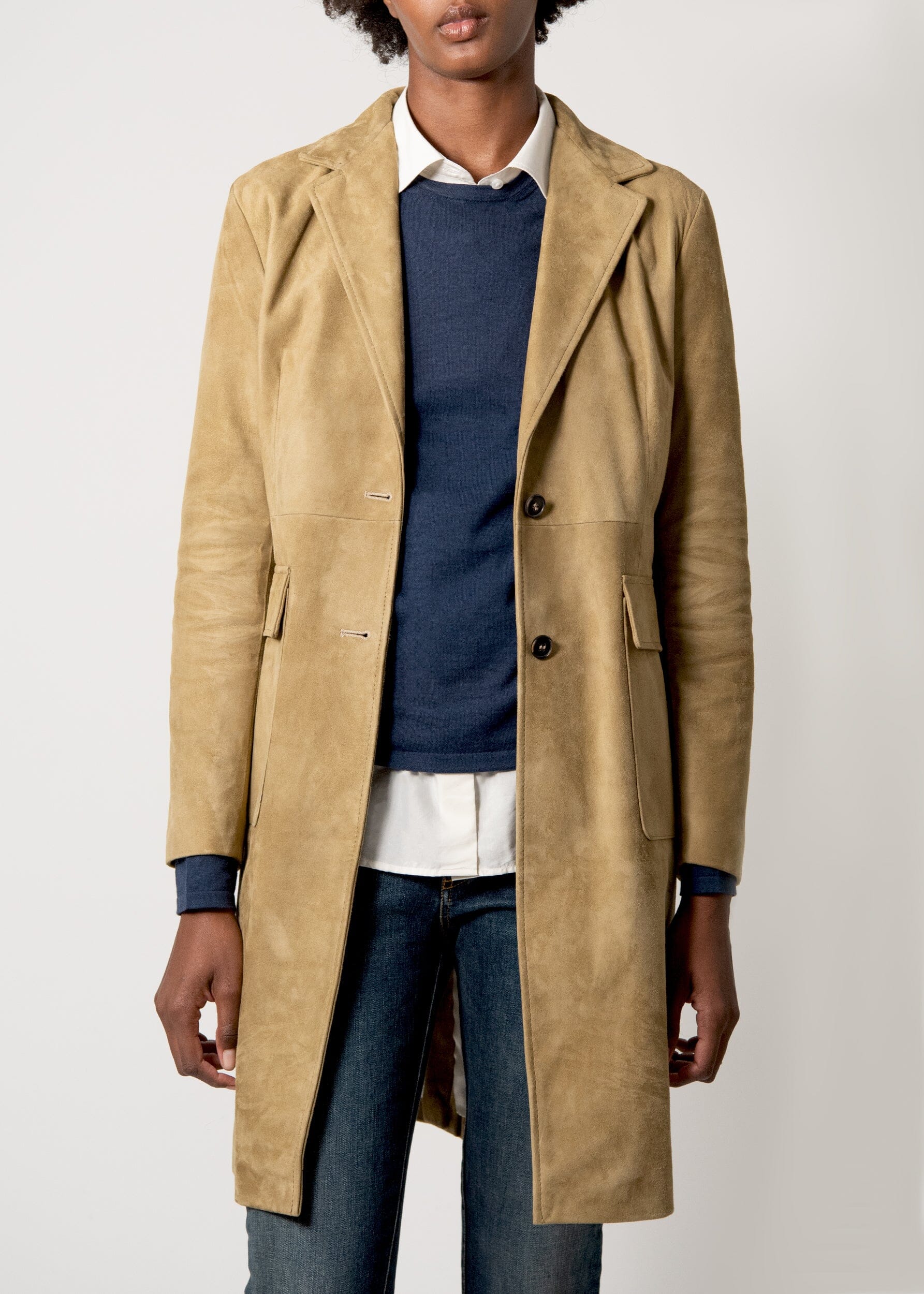 HEAVYWEIGHT SUEDE KARMIN TOP COAT