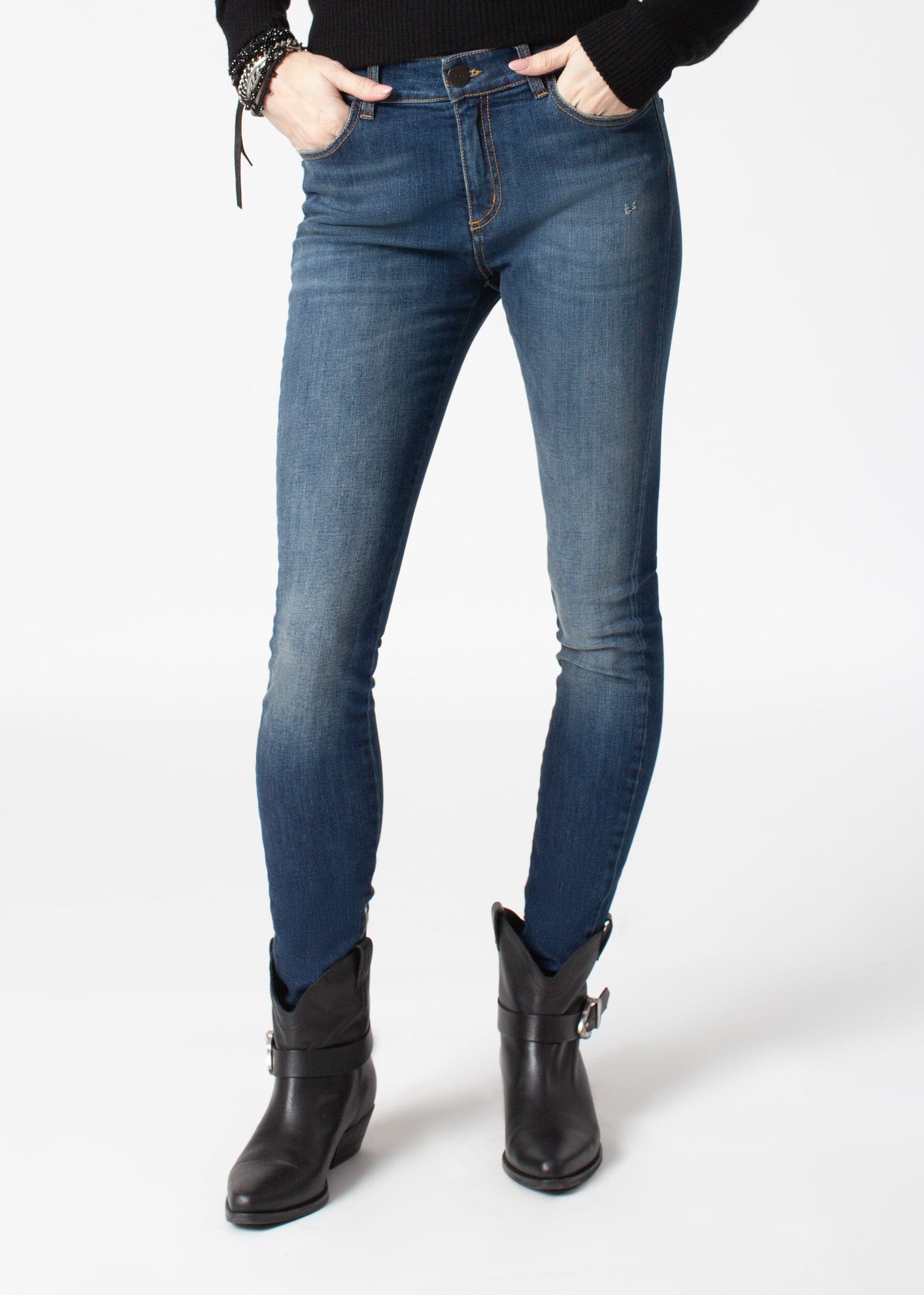 JANE DENIM WITH BOTTOM ZIP