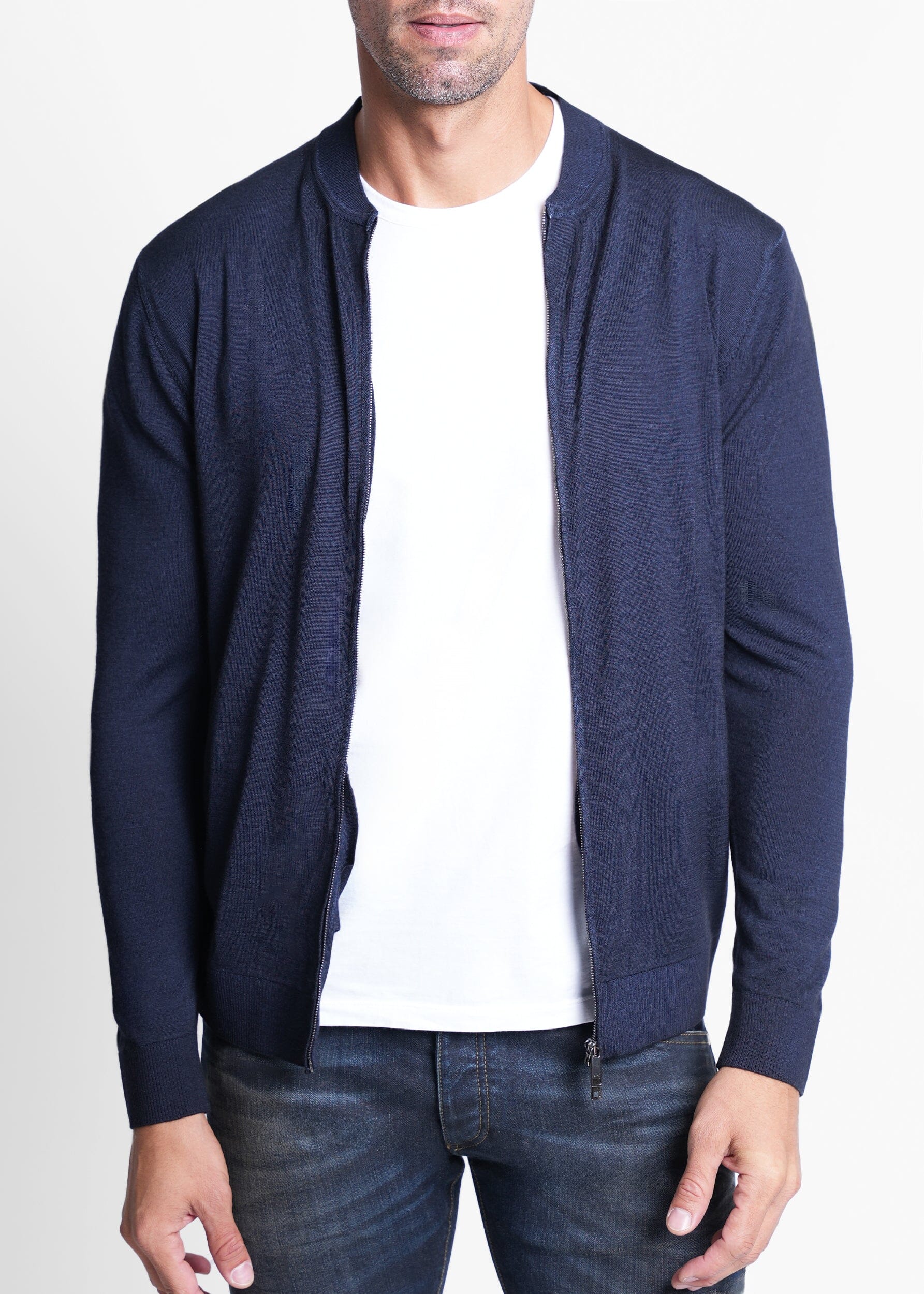 KNIT ZIP BOMBER