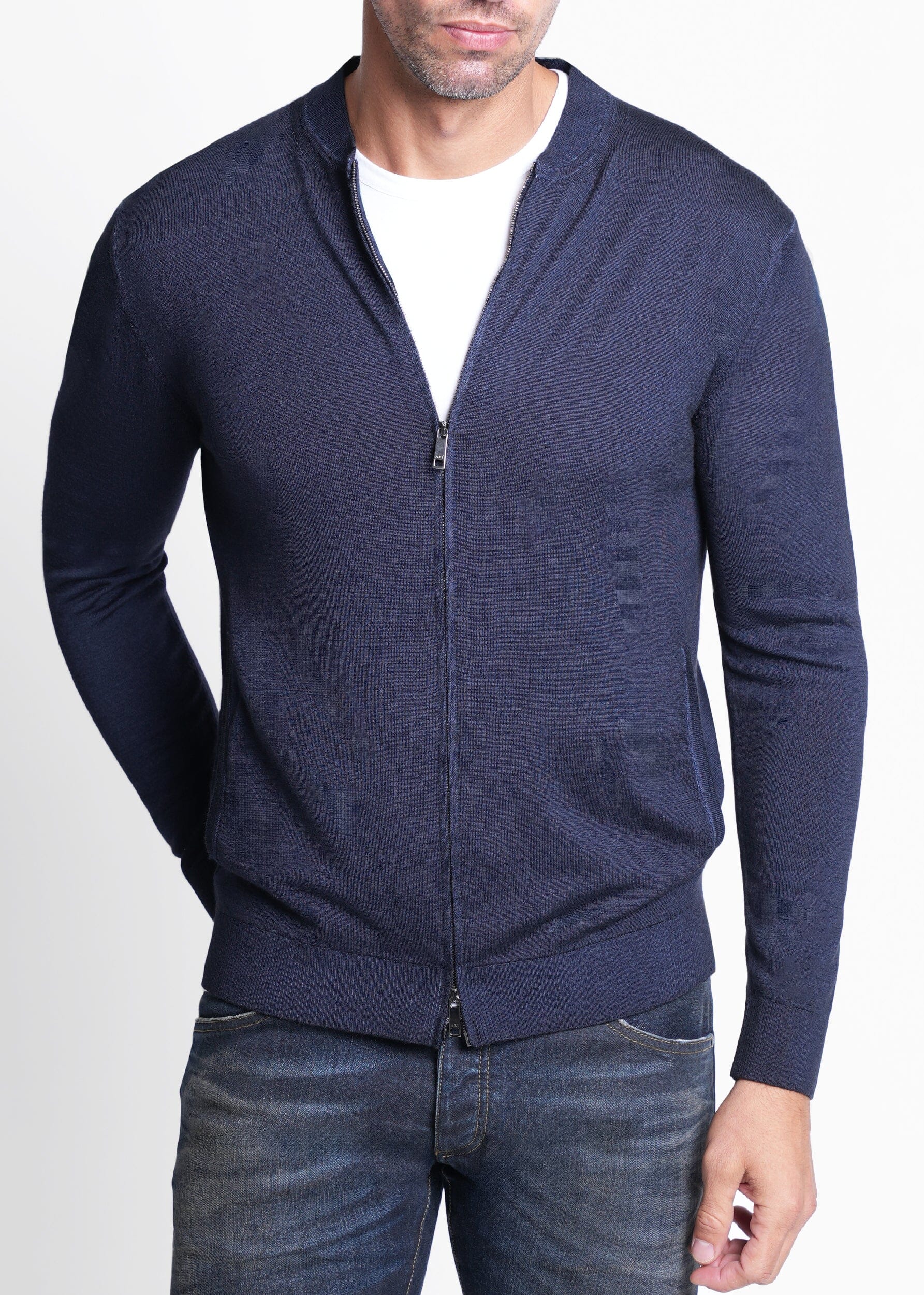 KNIT ZIP BOMBER