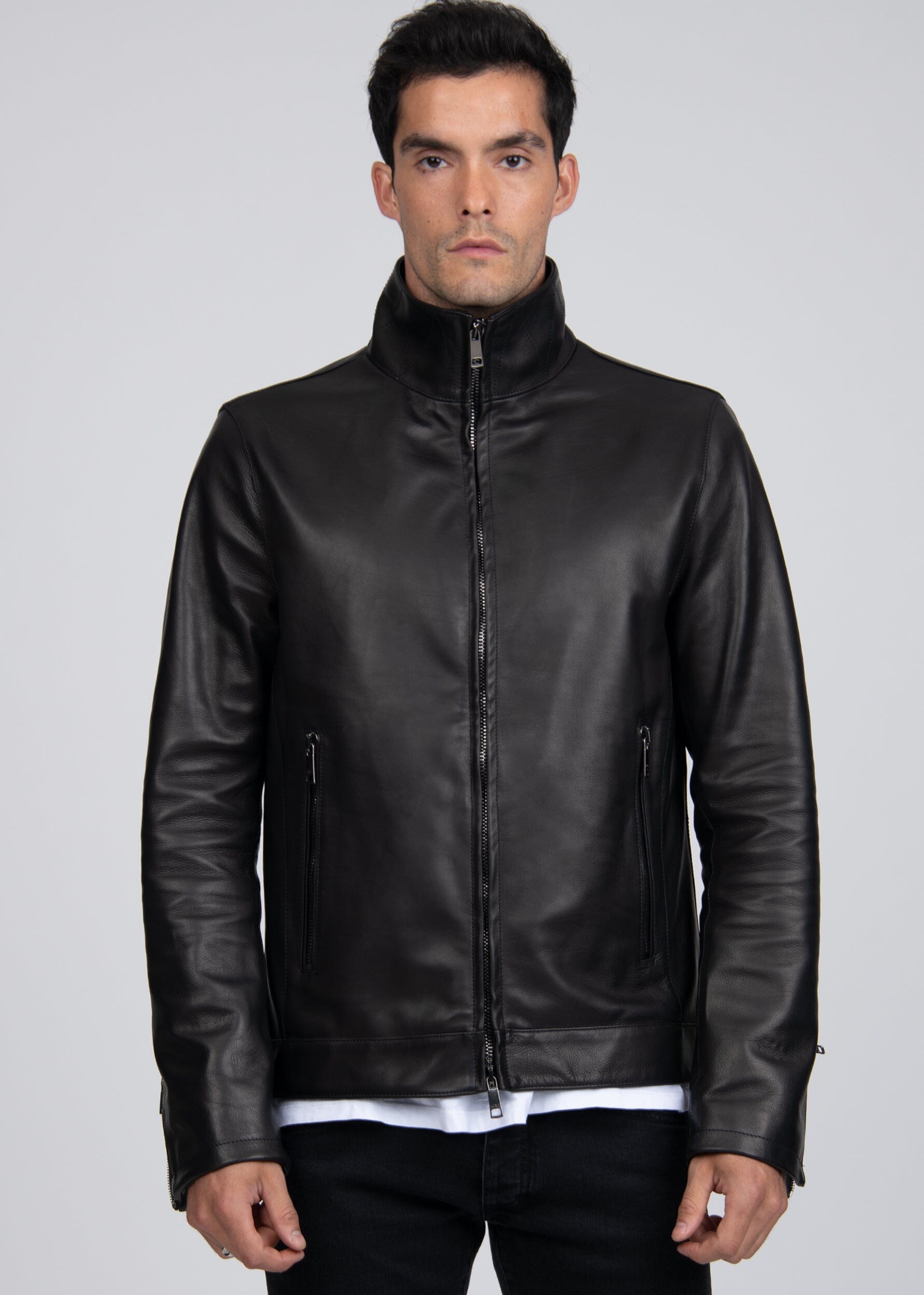 MAX VITTELLINO LEATHER JACKET