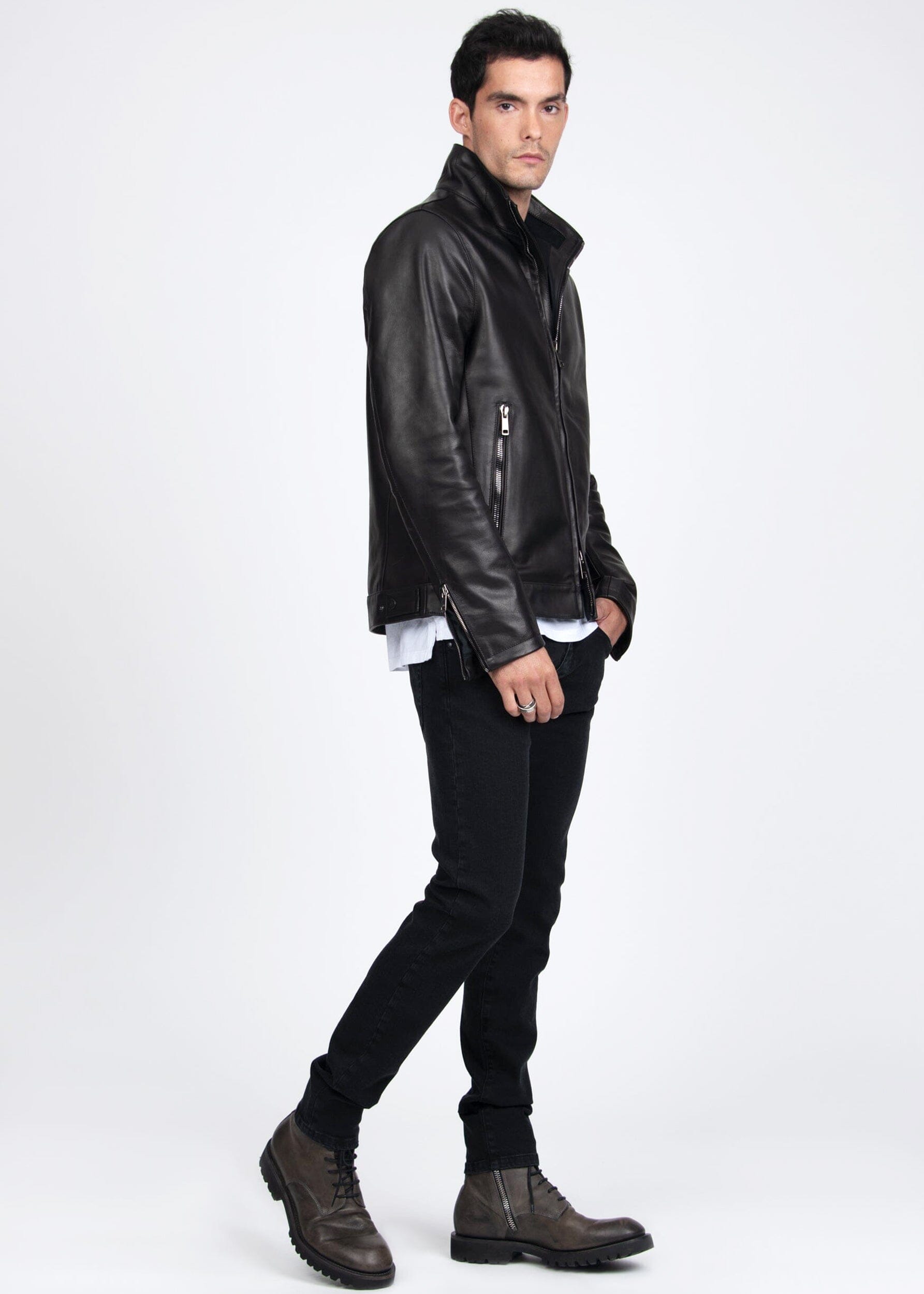 MAX VITTELLINO LEATHER JACKET