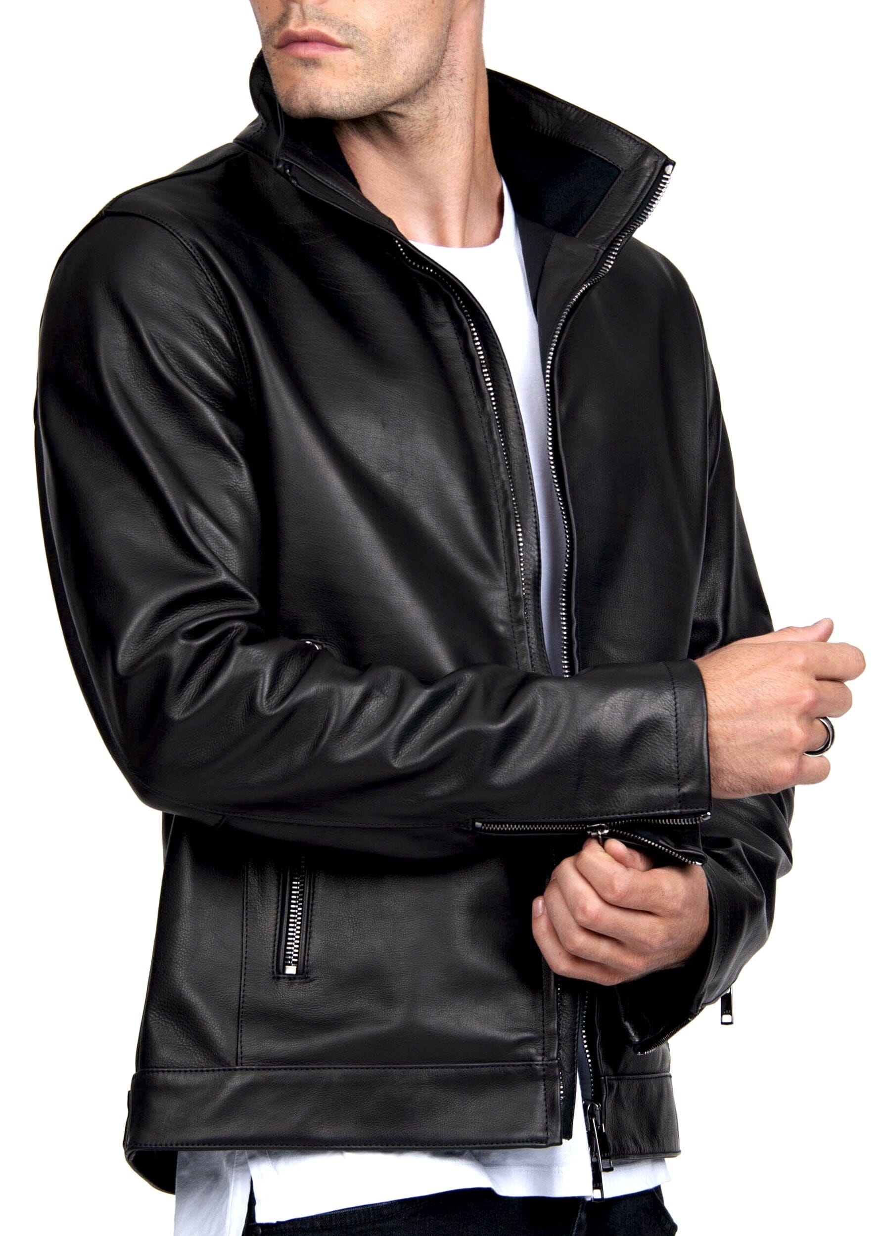 MAX VITTELLINO LEATHER JACKET