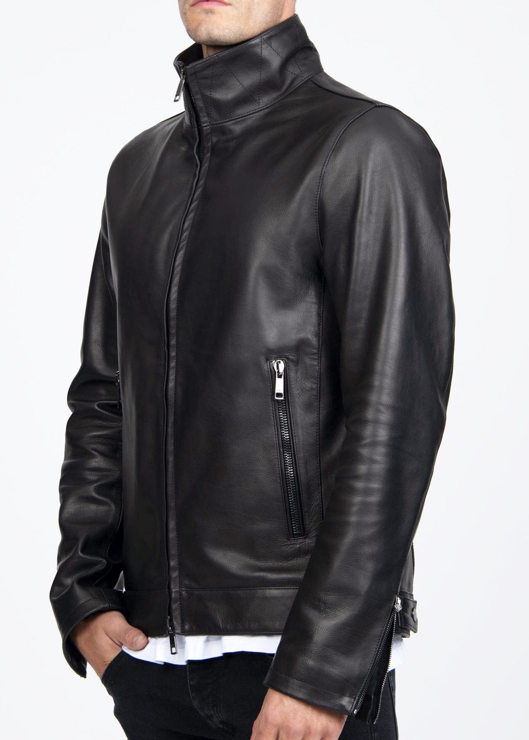 MAX VITTELLINO LEATHER JACKET