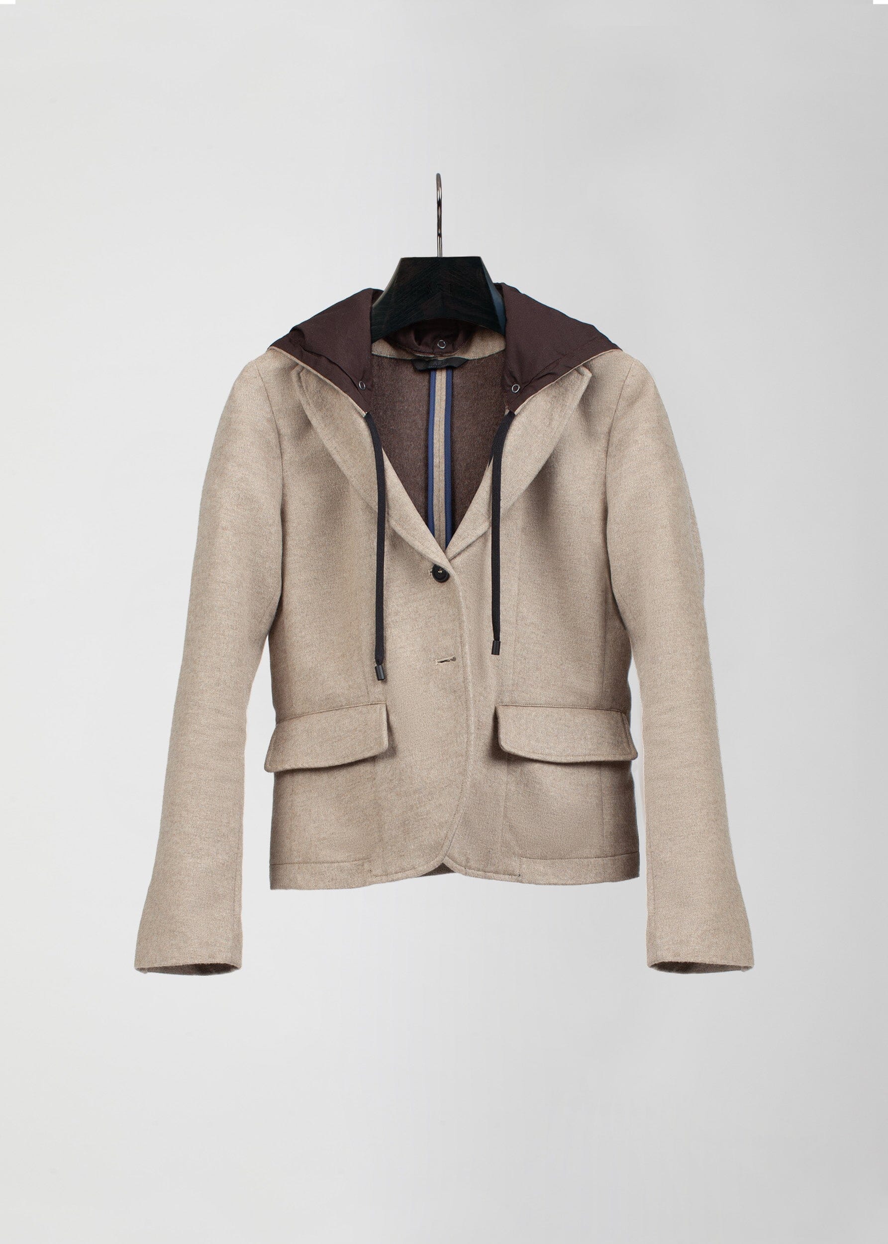 MIA CASHMERE HOODED BLAZER