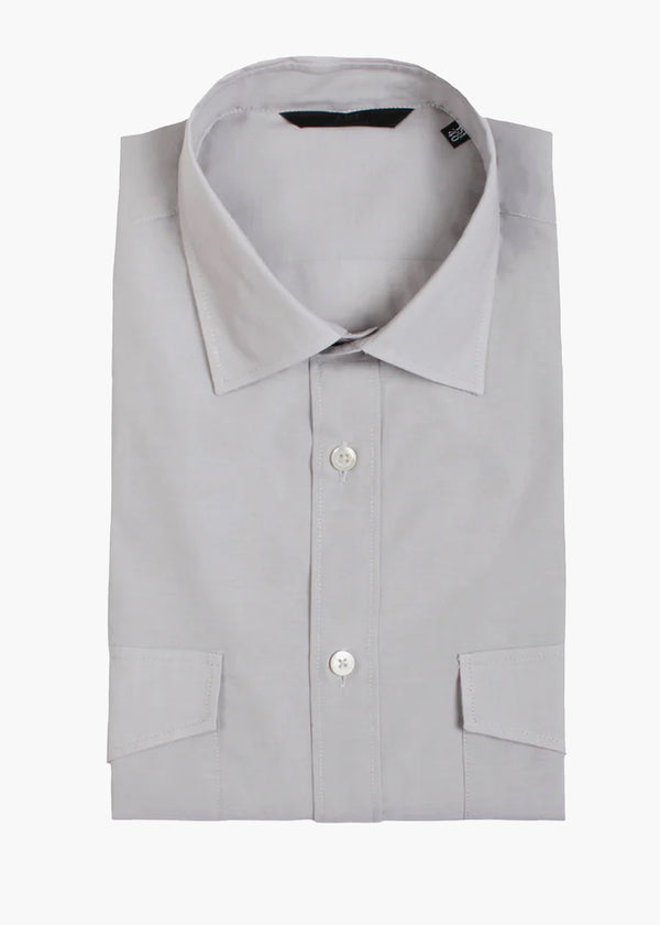ARI ULTRALIGHT MUSSOLETTA WASHED COTTON SHIRT IN TAUPE