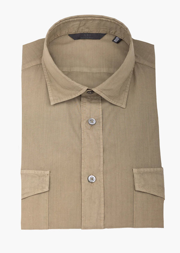 ARI MUSSOLA SHIRT WITH POCKETS IN GREEN