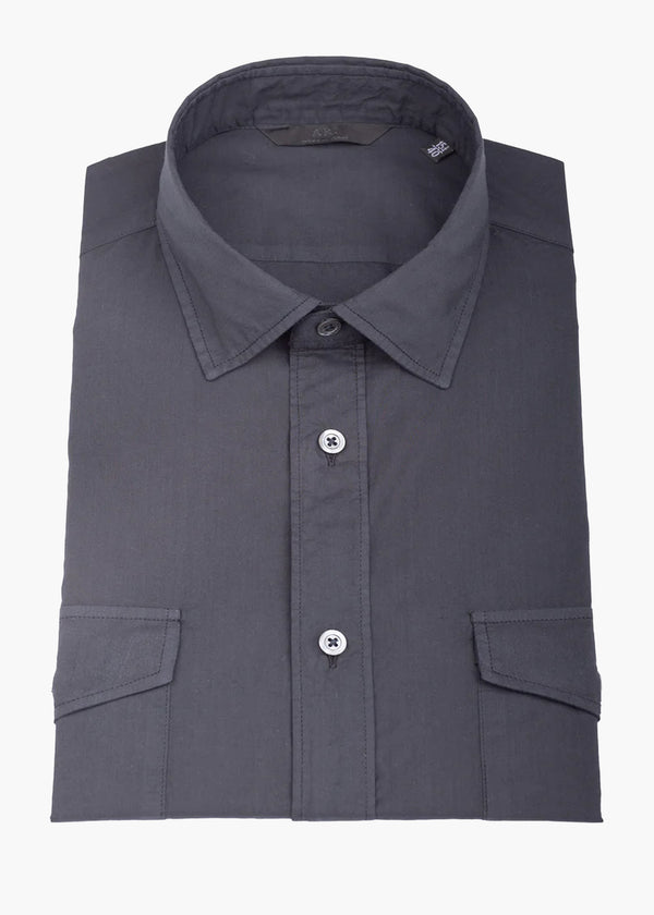 ARI MUSSOLA SHIRT WITH POCKETS IN NAVY BLUE