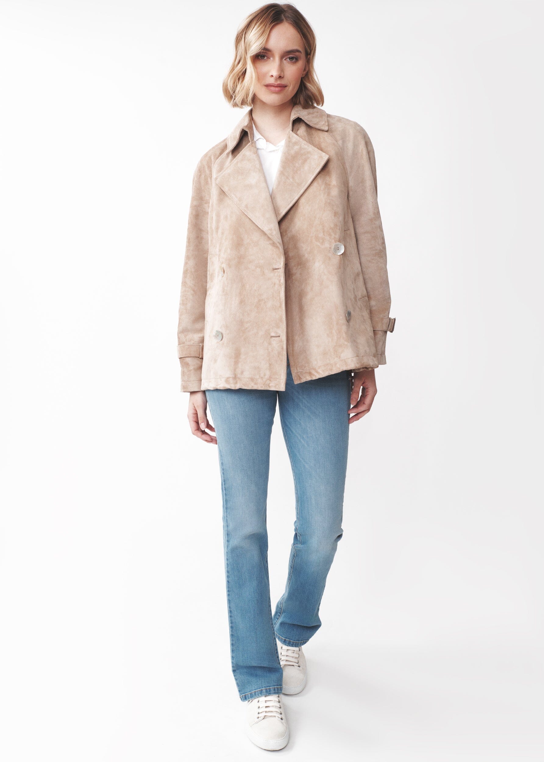 PERLA SHORT TRENCH COAT