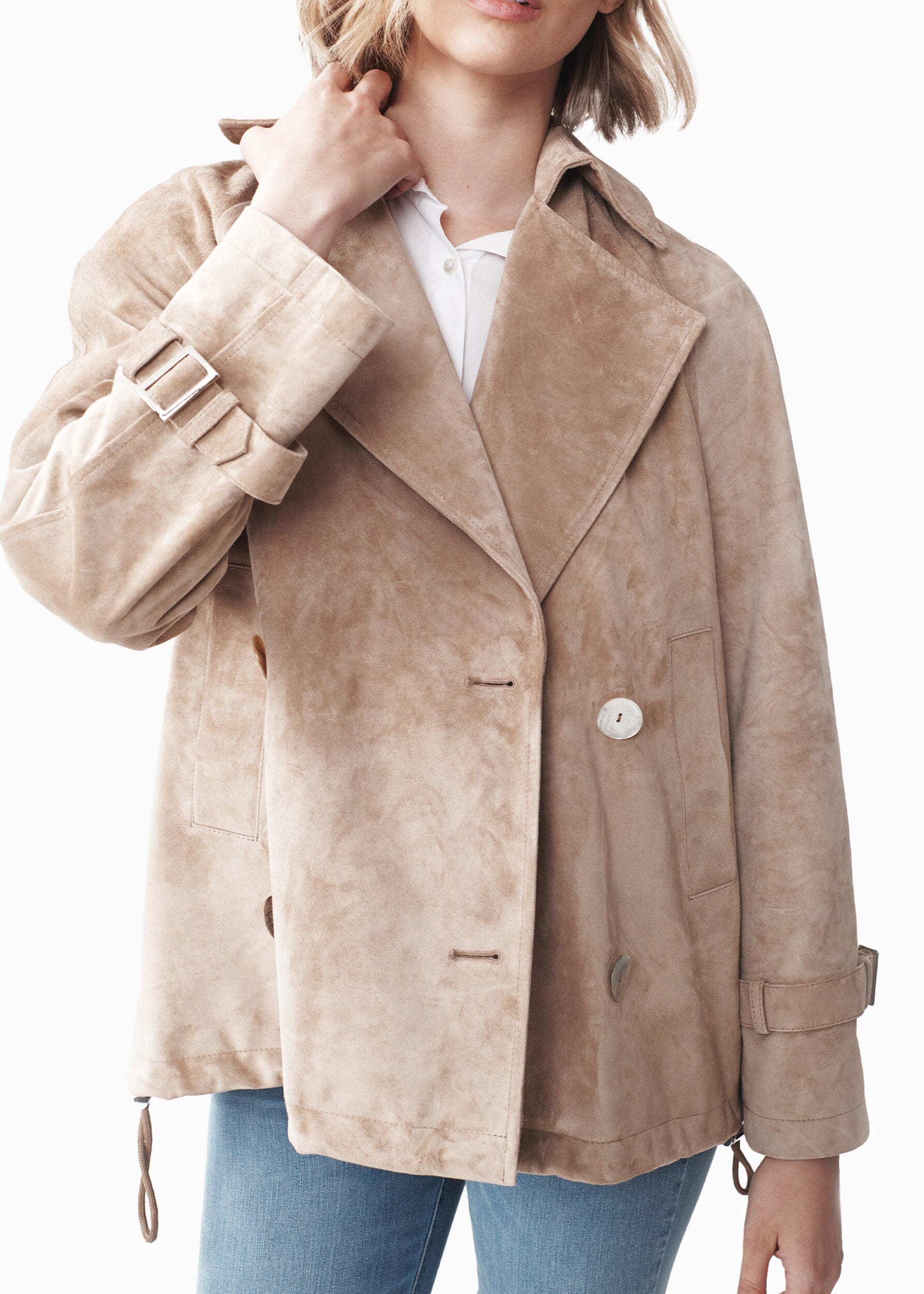 PERLA SHORT TRENCH COAT