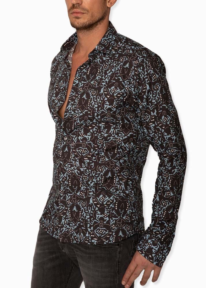 PRINTED DRESS SHIRT