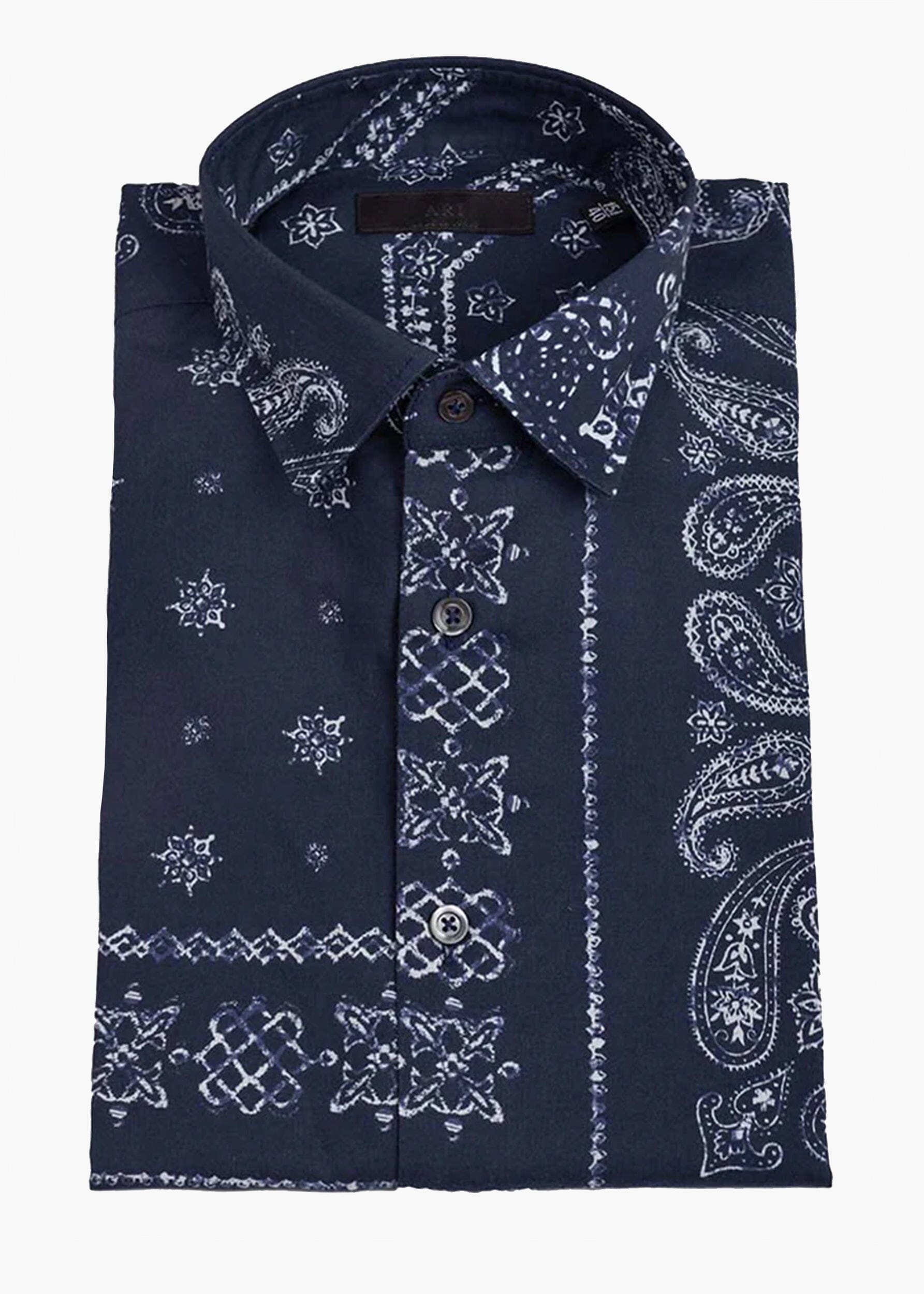 PRINTED PAISLEY DRESS SHIRT