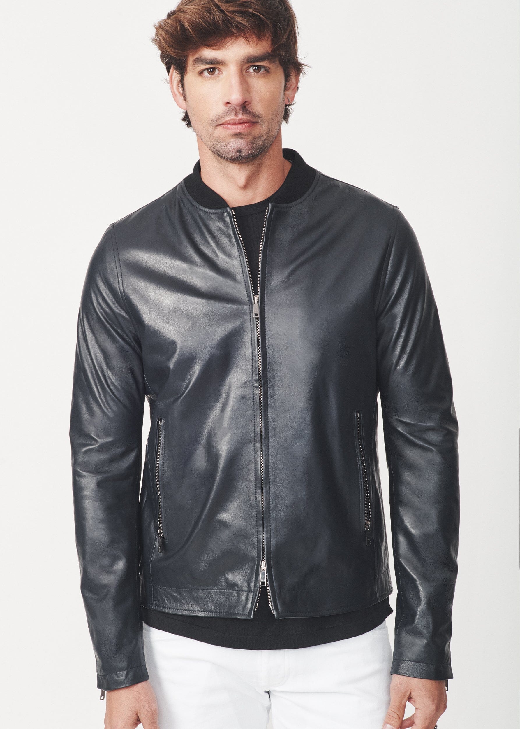 RAUL LIGHTWEIGHT LEATHER BOMBER