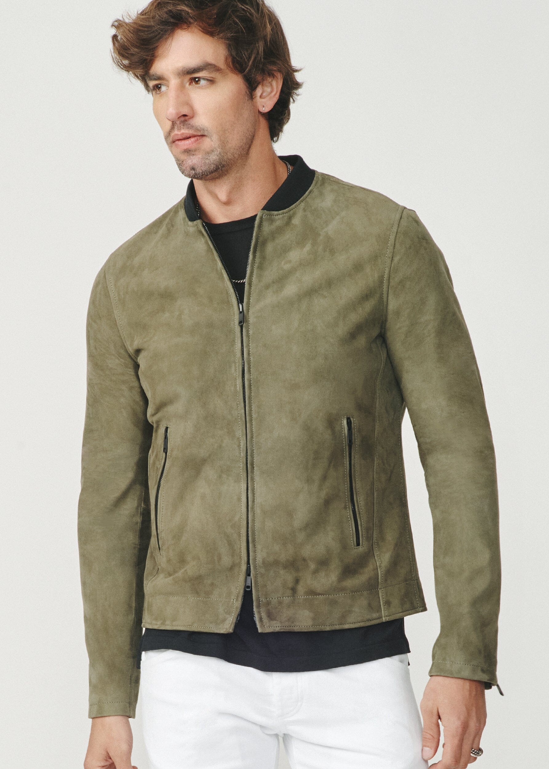 RAUL LIGHTWEIGHT SUEDE BOMBER