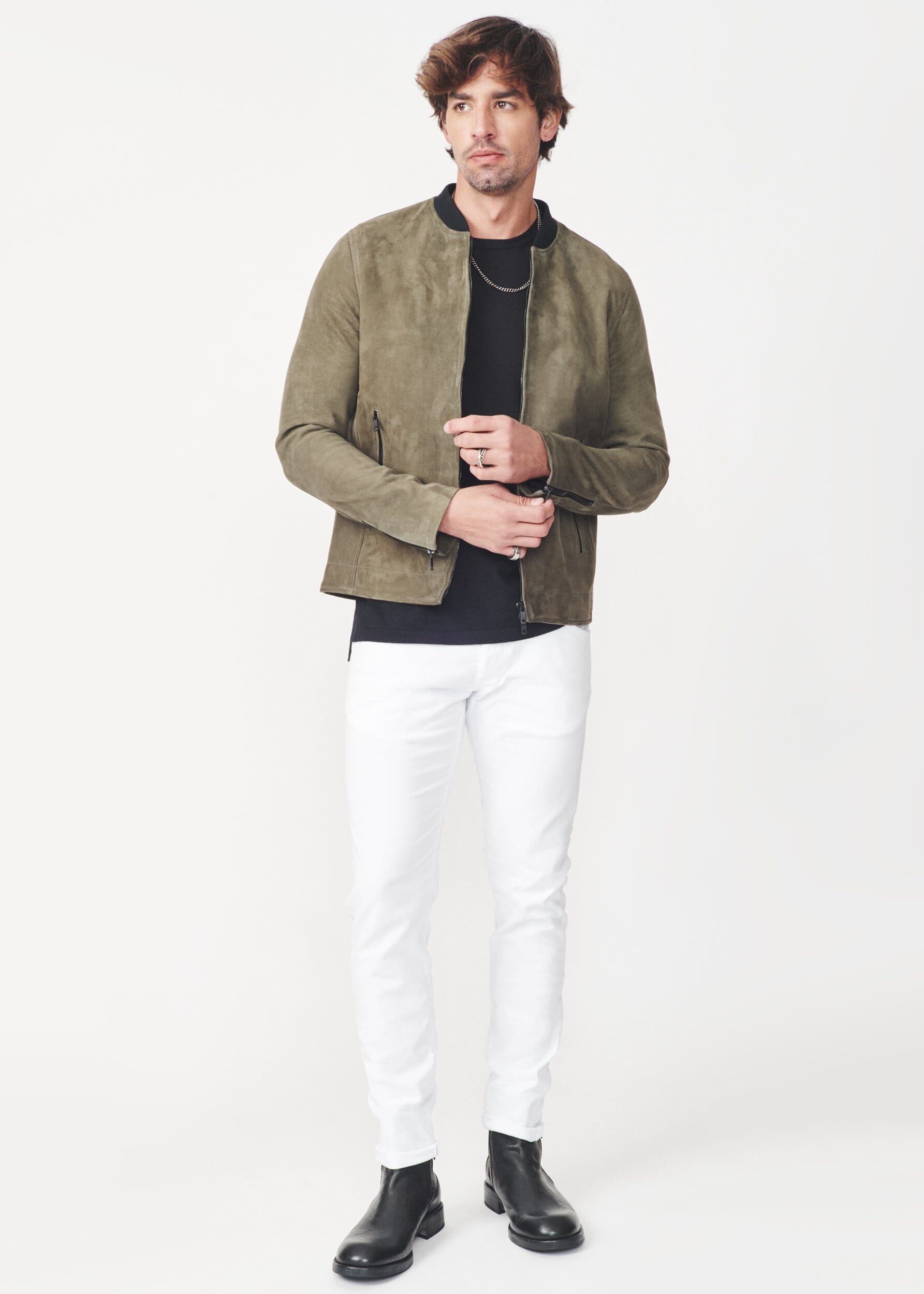 RAUL LIGHTWEIGHT SUEDE BOMBER