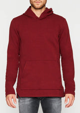 ARI COTTON PULLOVER HOODIE IN RED