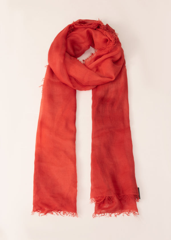 ARI MICROMODAL CASHMERE SCARF IN RED