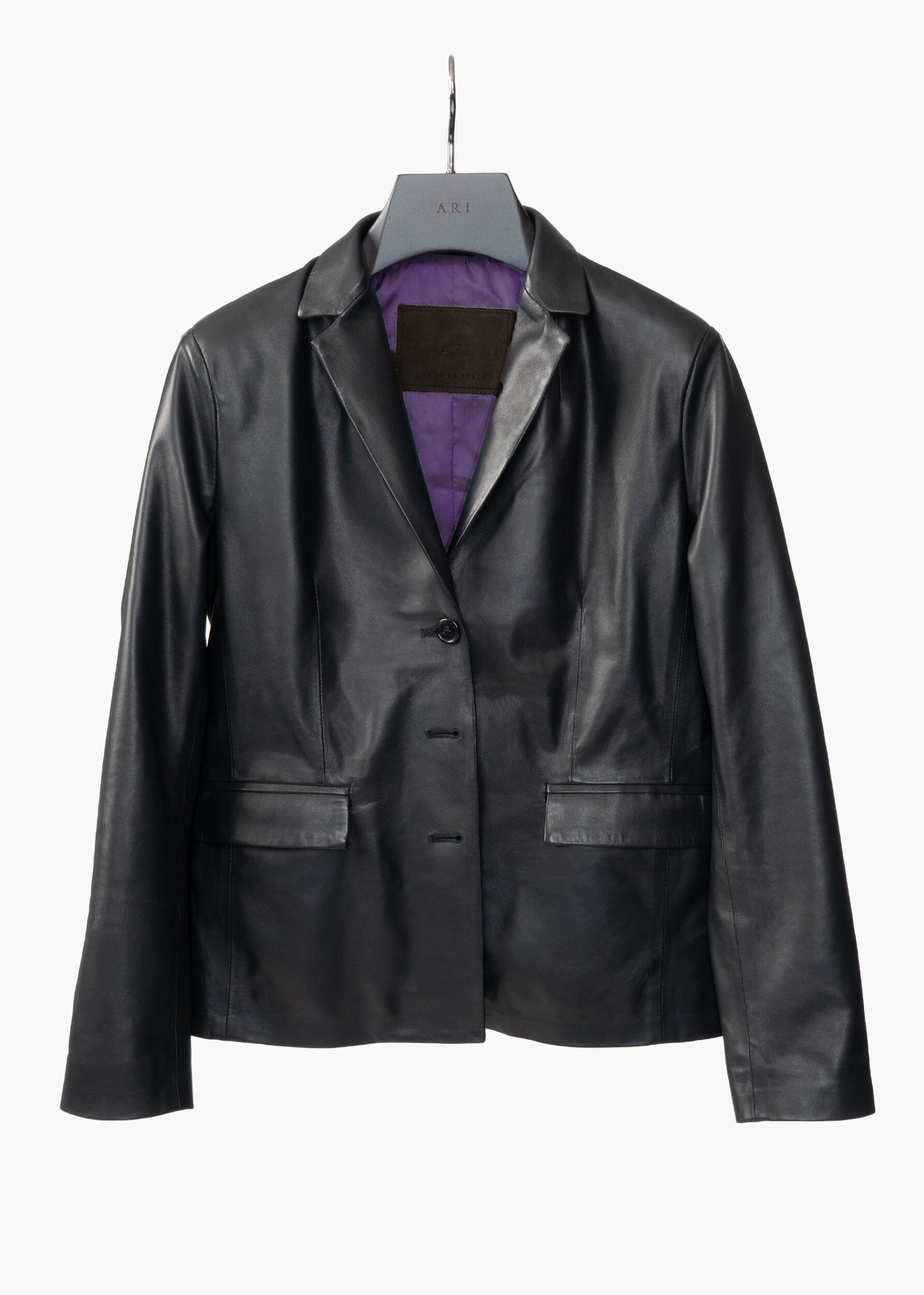 SARAH NAPPA LEATHER BLAZER