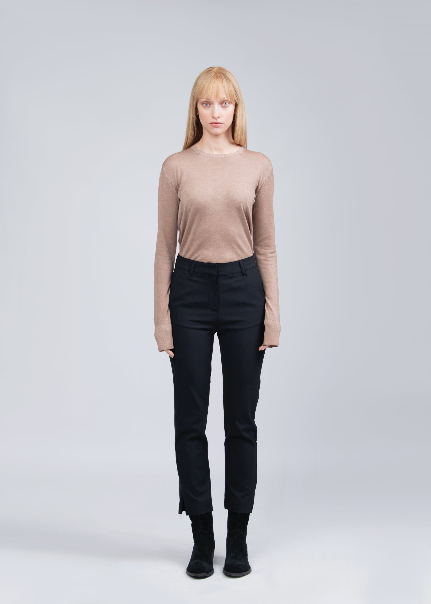 SERENA BISTRETCH VIRGIN WOOL TROUSERS