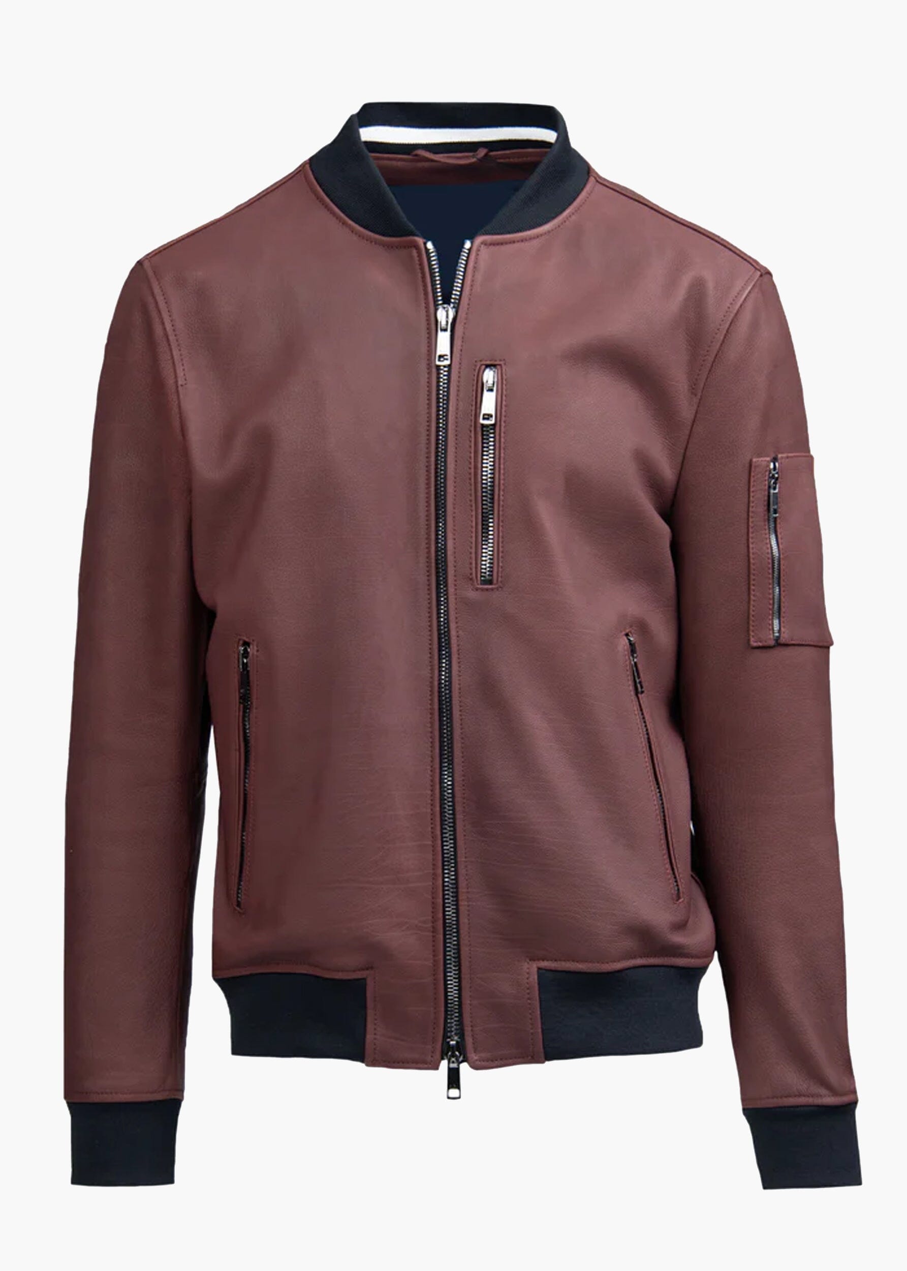 VITELLINO LEATHER BOMBER