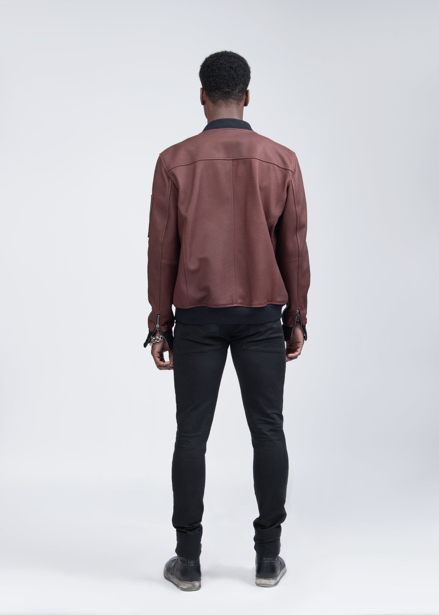 VITELLINO LEATHER BOMBER