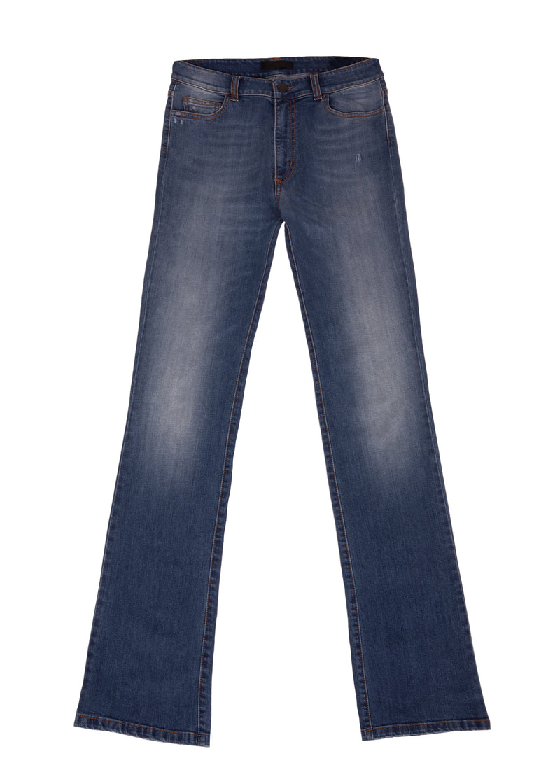 MARYLIN FLARED STRETCHY JEANS IN BLUE