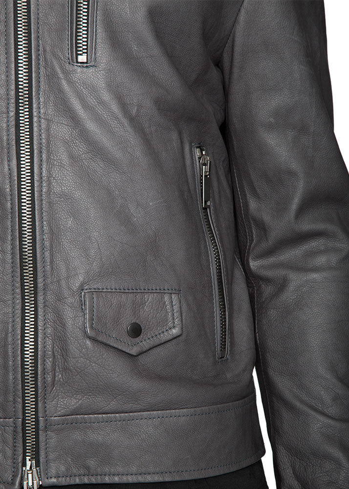 Blue Rock Leather Jacket-Ari Soho